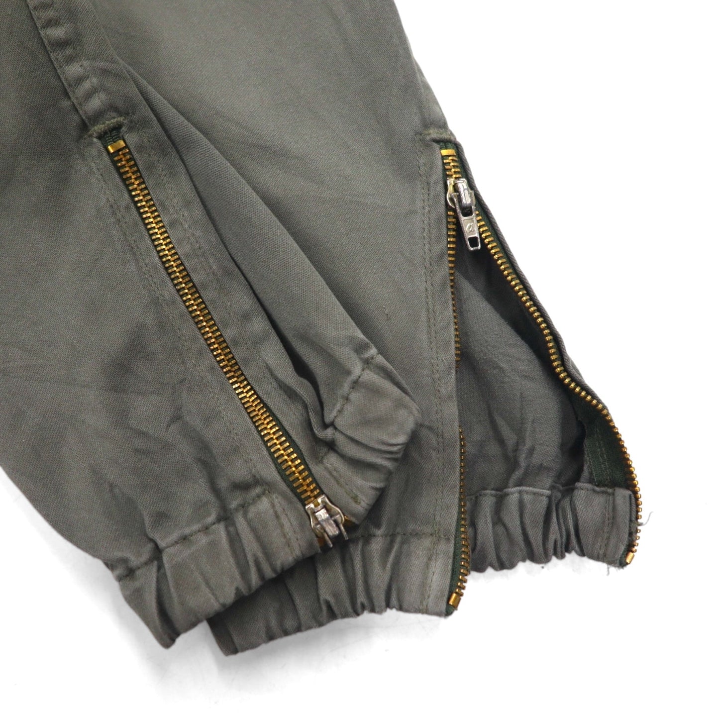 Vintage 80s France Made Jumpsuit J.VEYRIER 80年代 オールインワン つなぎ M カーキ ミリタリー