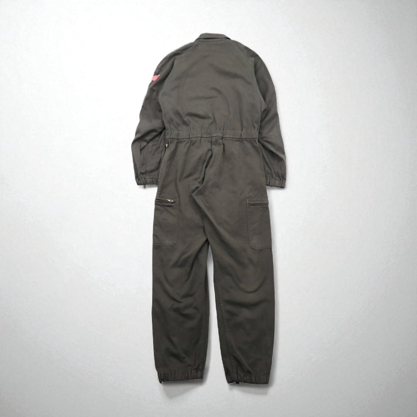 Vintage 80s France Made Jumpsuit J.VEYRIER 80年代 オールインワン つなぎ M カーキ ミリタリー