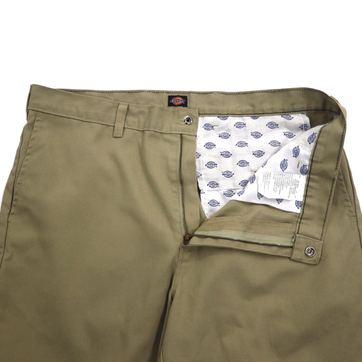 Dickies ハーフパンツ ワーク ショートパンツ L ベージュ ポリエステル コットン