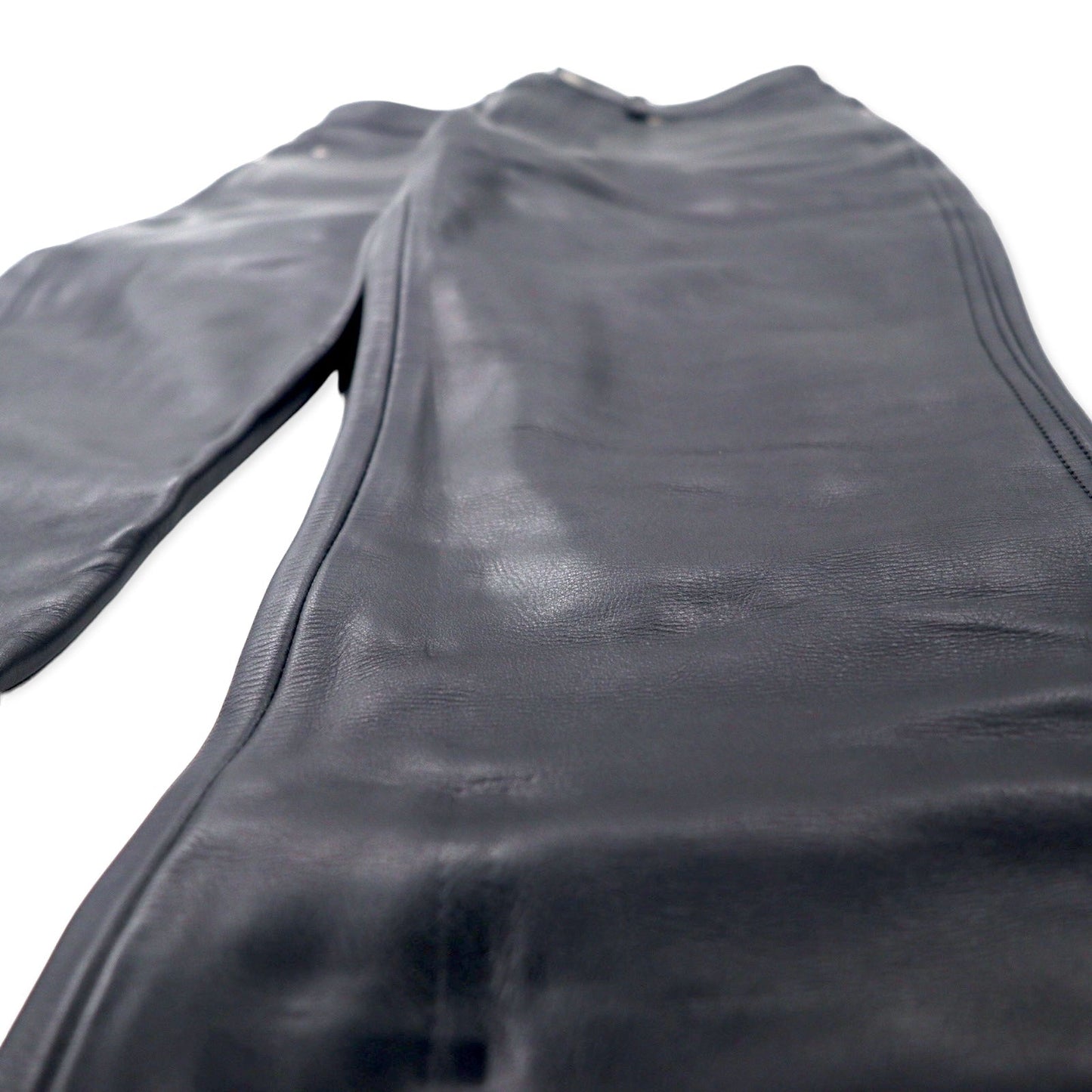 HARLEY DAVIDSON レザーパンツ 31 ブラック 牛革 ジッパーフライ 98146BC