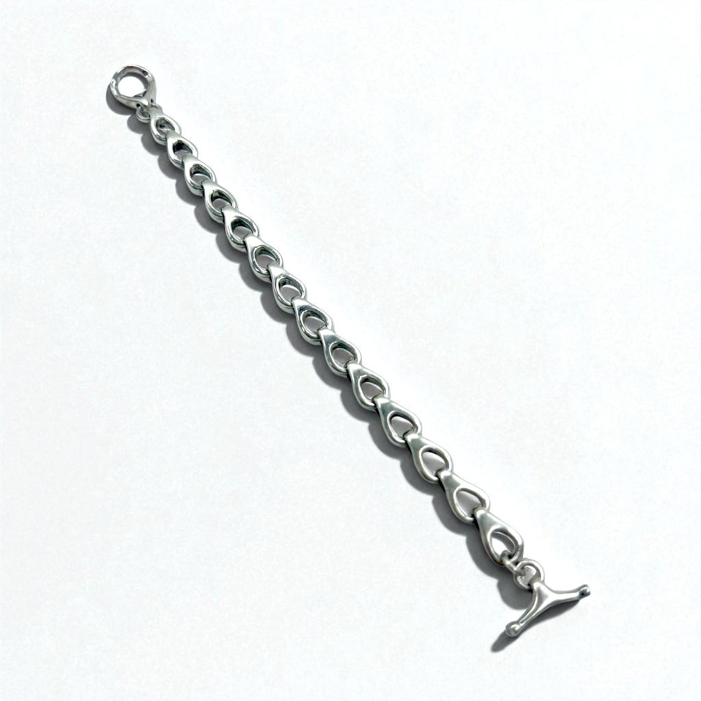 Vintage Silver Chain Bracelet ヴィンテージ シルバー ボリューム チェーン トグル ブレスレット 925