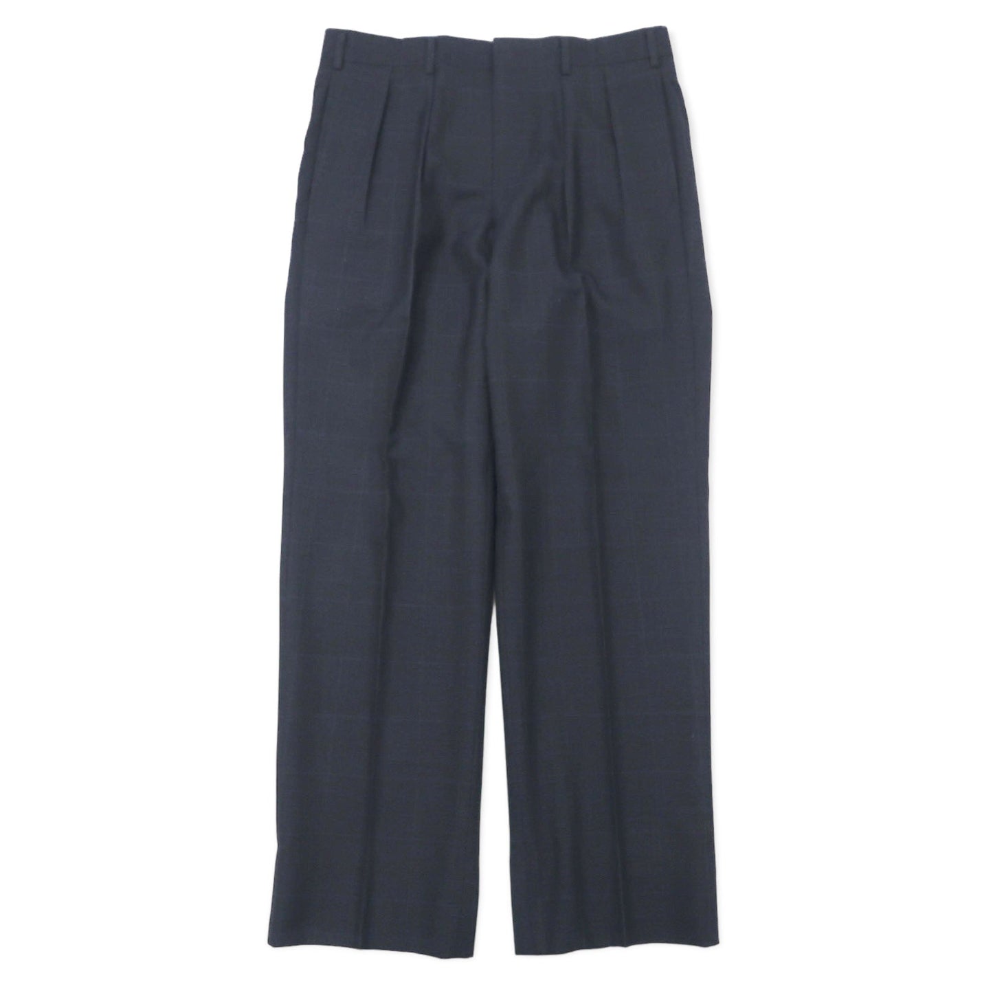BURBERRY 2B スーツ セットアップ 98-88-175 AB6 グレー チェック ウール 羊毛 日本製