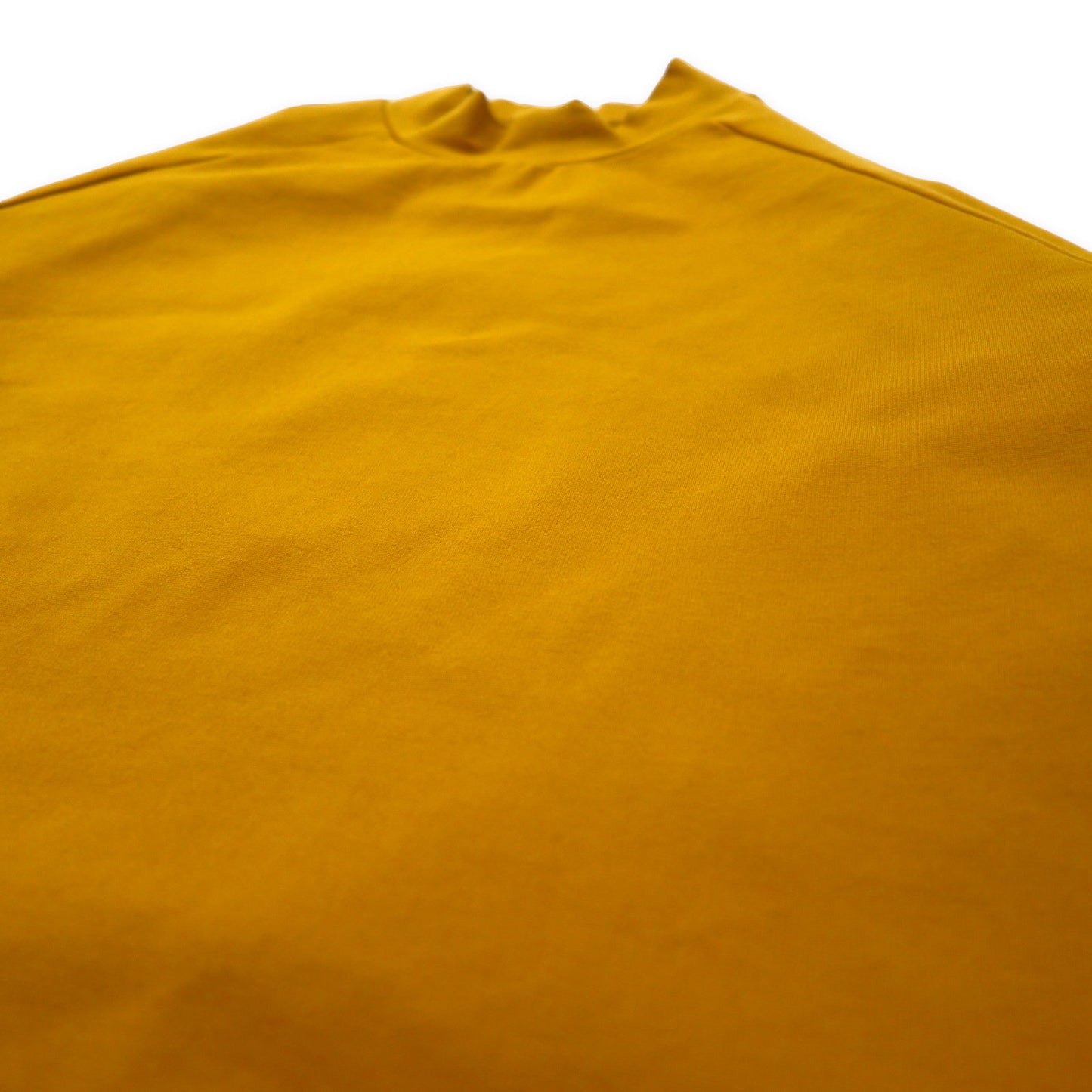 meanswhile ハイネックカットソー L Double Jersey High-necked レーヨン イエロー 日本製