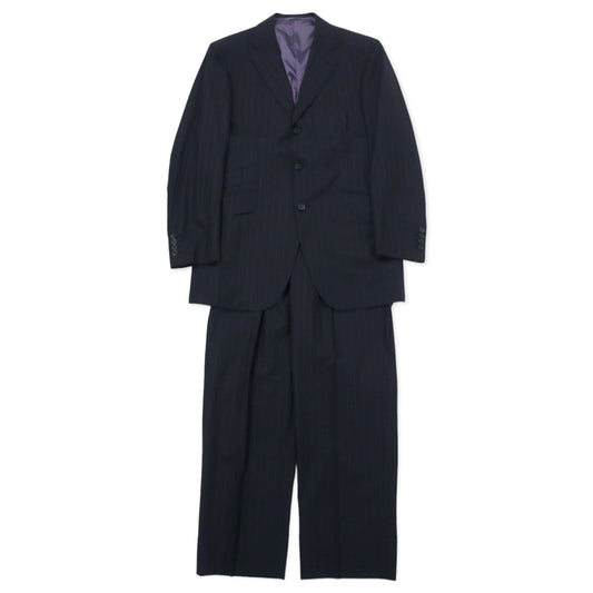 BURBERRY 3B スーツ セットアップ CLUB COLLECTION 96-86-175 L40 グレー ストライプ ウール 羊毛 SUPER 120's 日本製