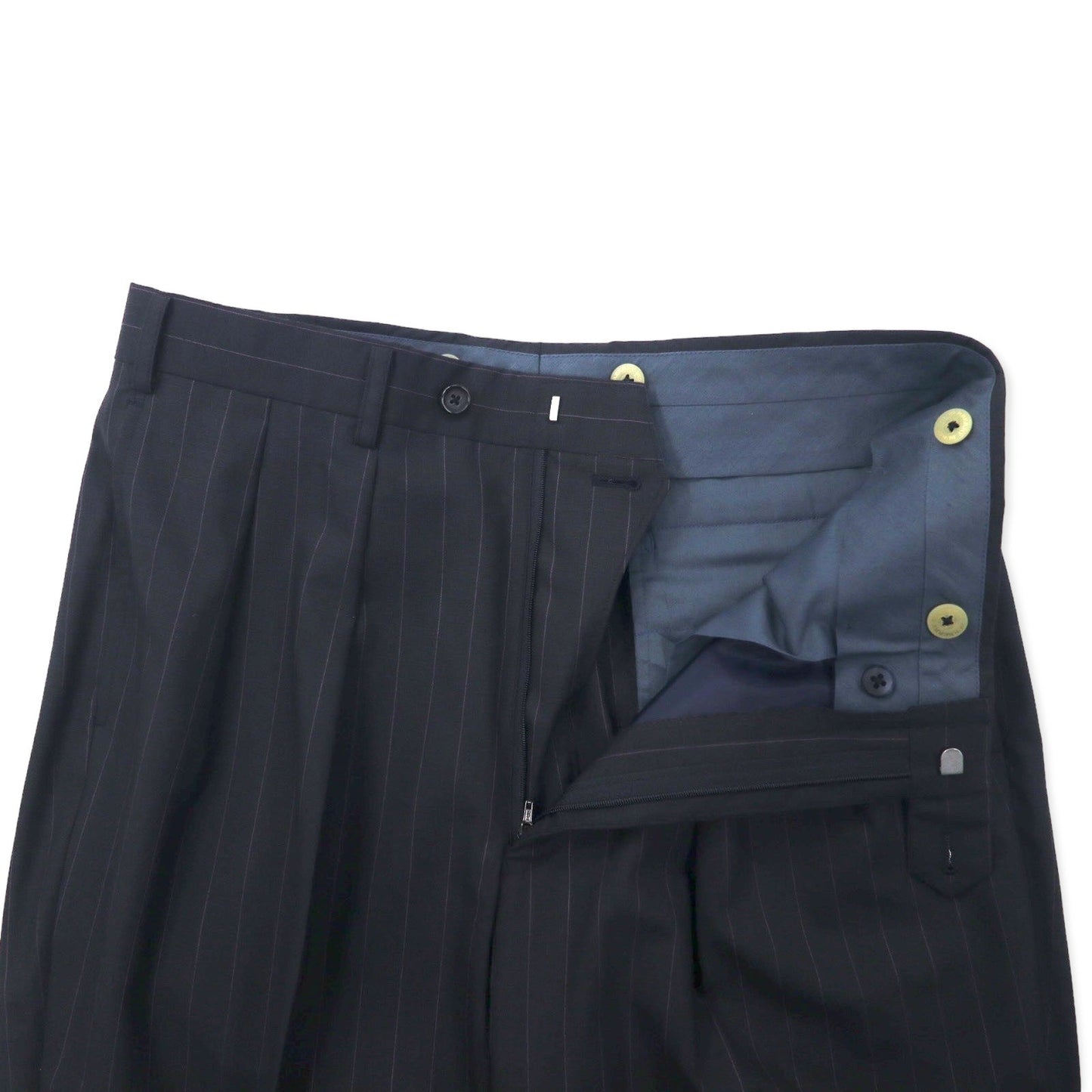 BURBERRY 3B スーツ セットアップ CLUB COLLECTION 96-86-175 L40 グレー ストライプ ウール 羊毛 SUPER 120's 日本製