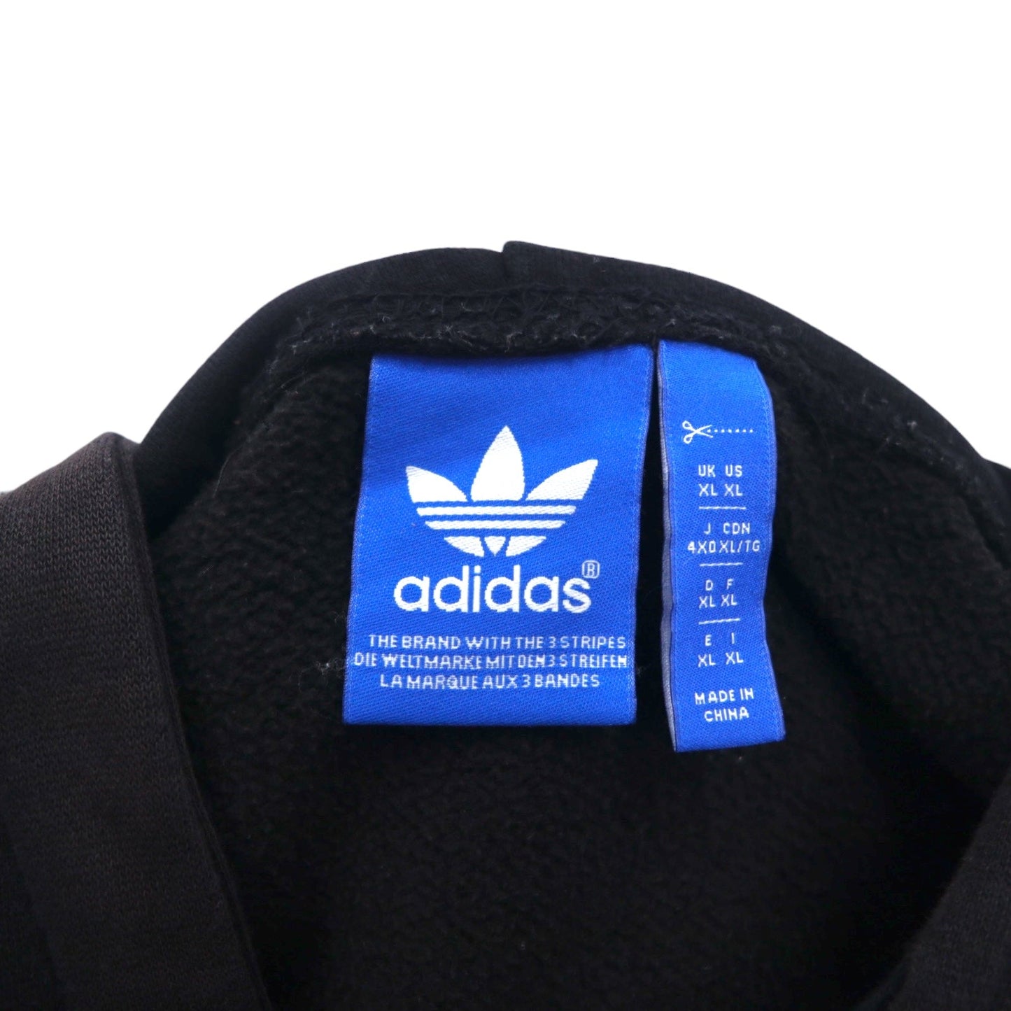 adidas originals トレフォイル ロゴ パーカー プルオーバー 4XO ブラック コットン STR GRAPH OTH TREFOIL HOODIE AI6964