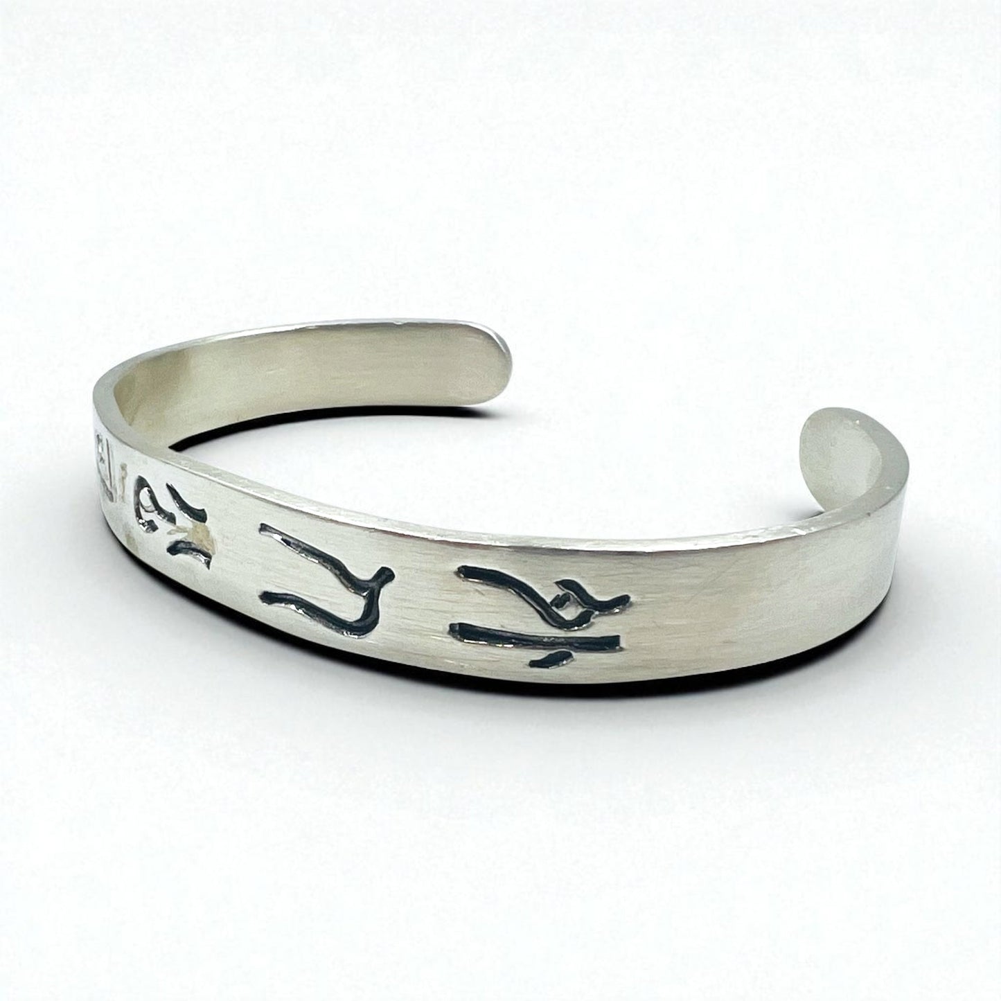 GAIJIN MADE ( HOLLYWOOD RANCH MARKET ) 外人公司 漢字 シルバー バングル 925 STERLING
