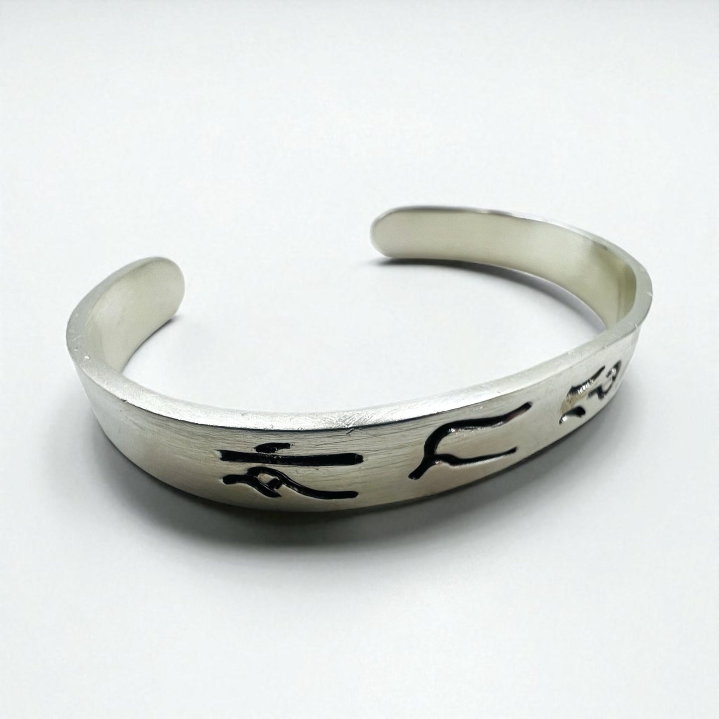 GAIJIN MADE ( HOLLYWOOD RANCH MARKET ) 外人公司 漢字 シルバー バングル 925 STERLING