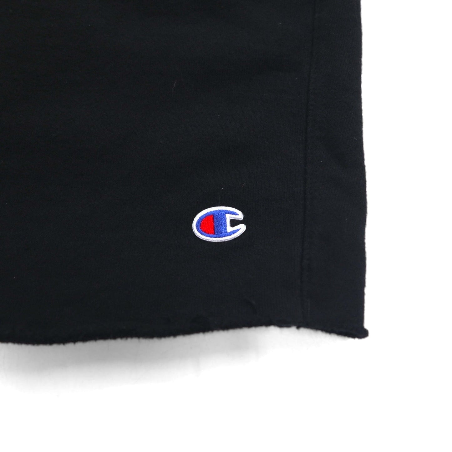 Champion リバースウィーブ REVERSE WEAVE カットオフ スウェットショートパンツ ハーフパンツ 2XL ブラック 青単タグ 復刻 ホンジュラス製