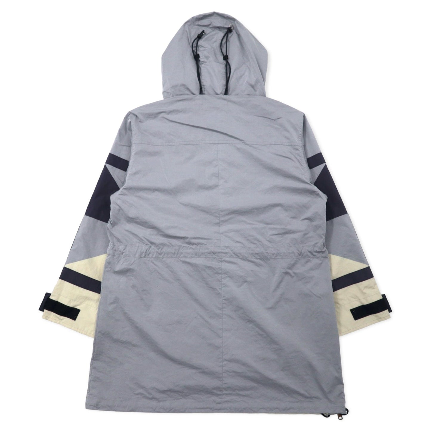 LEH アノラックパーカー M グレー ナイロン ドローコード サイドスリット 日本製