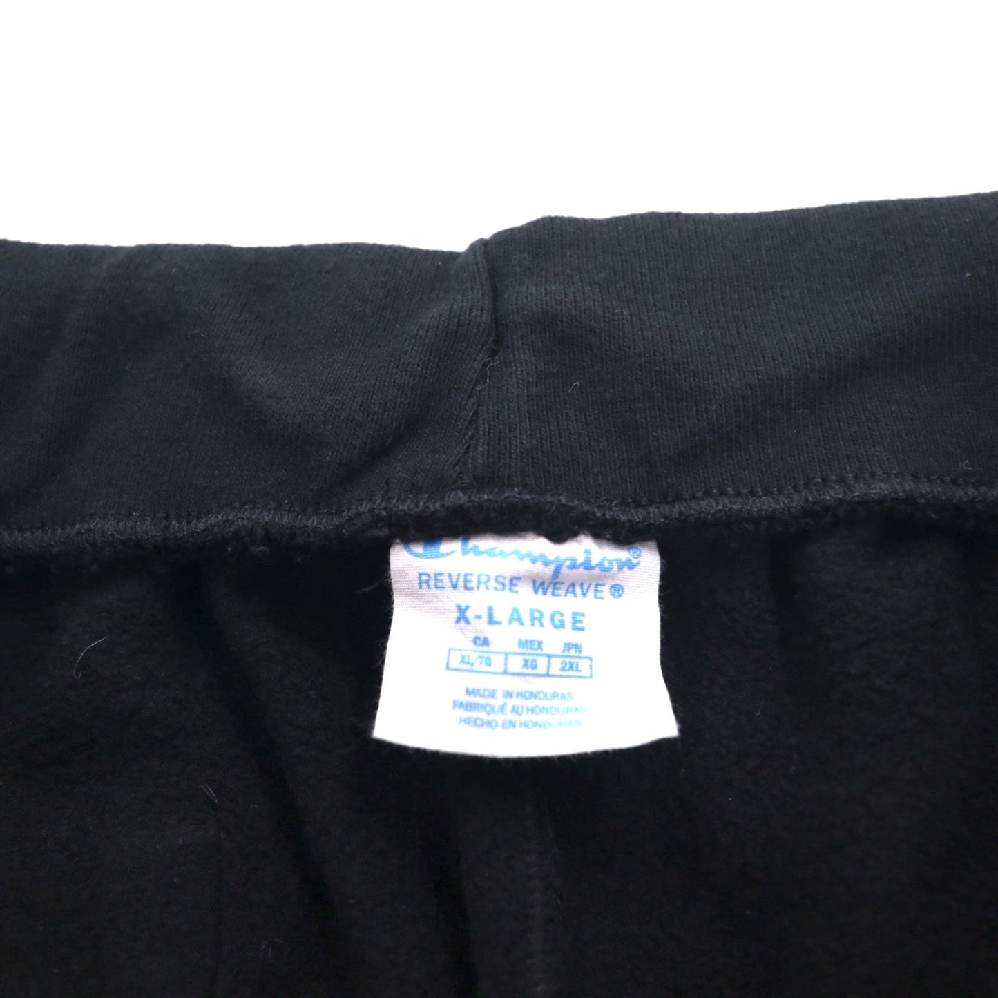 Champion リバースウィーブ REVERSE WEAVE カットオフ スウェットショートパンツ ハーフパンツ 2XL ブラック 青単タグ 復刻 ホンジュラス製