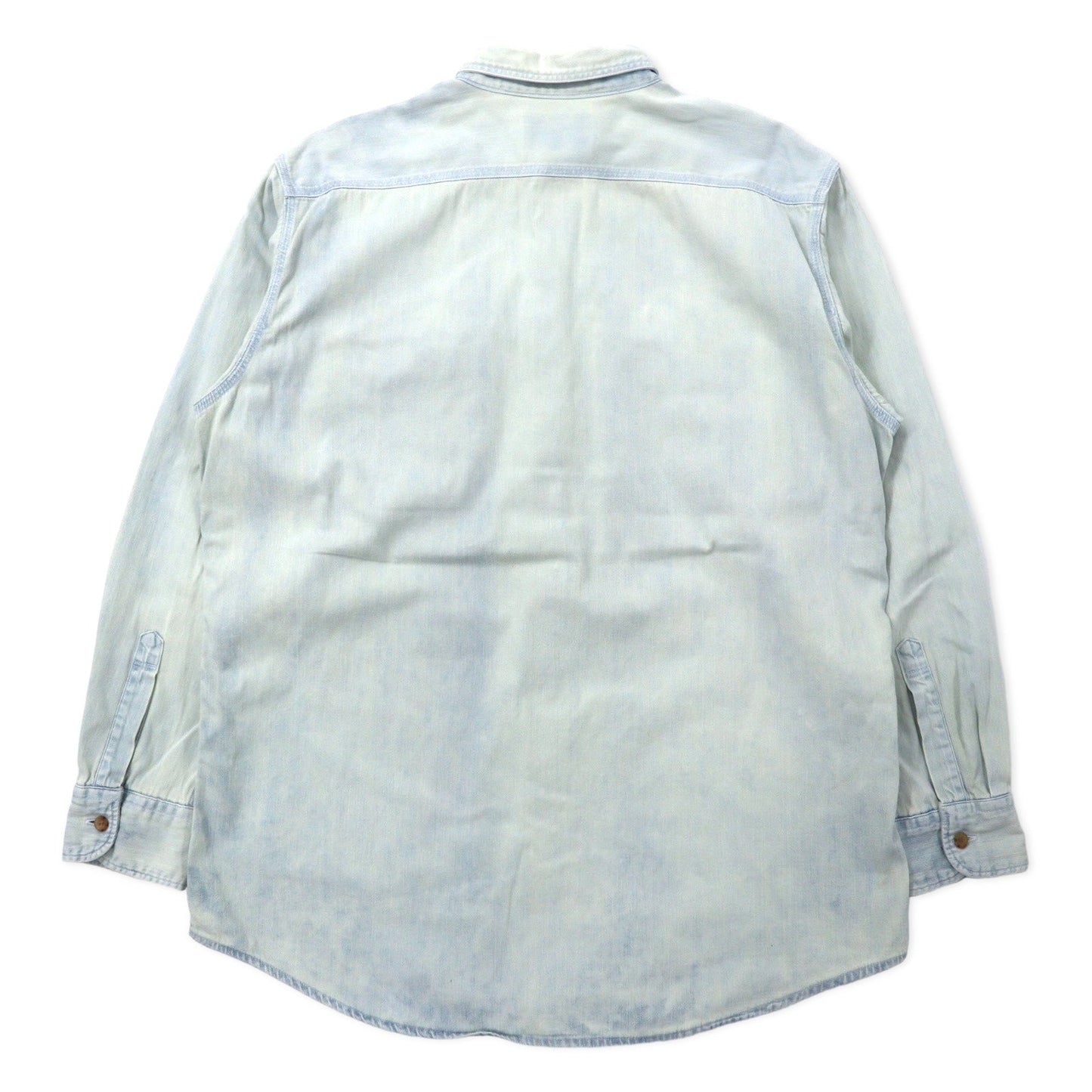 Levi's 90年代 アイスウォッシュ デニムシャツ L ブルー コットン オレンジタブ