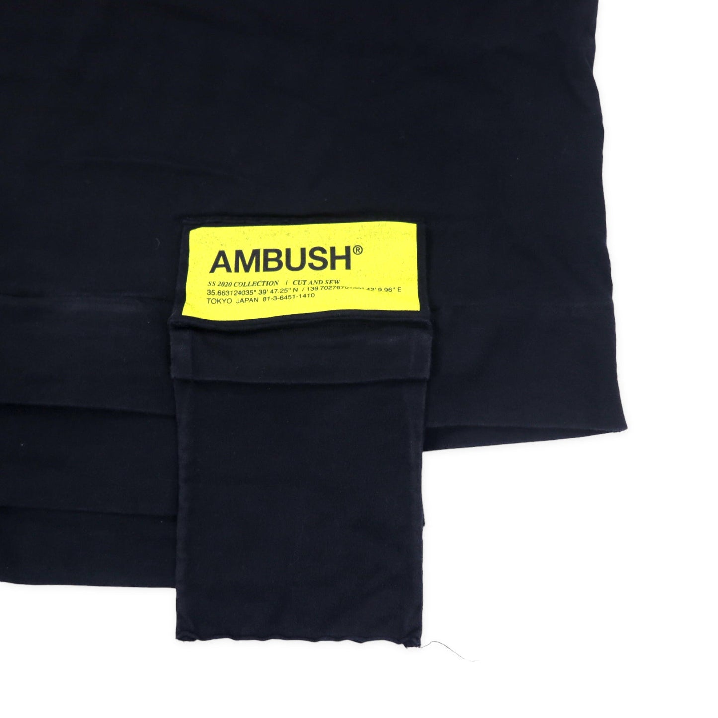 ambush ドッキング ロゴTシャツ 3 ブラック ポケット 12112078 日本製