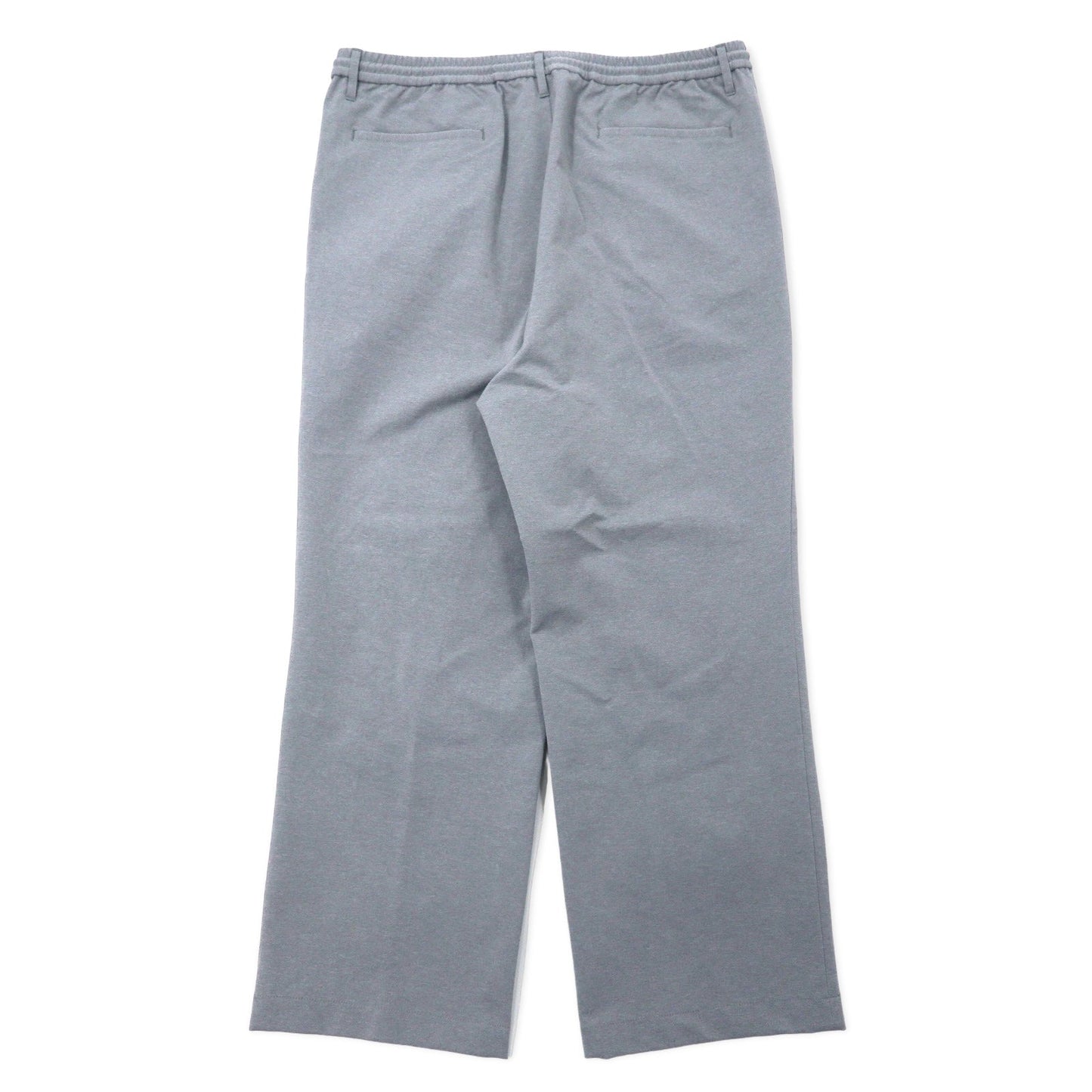 LACOSTE ストレッチ ストレート トラウザーズ イージーパンツ 46 グレー ポリエステル RELAXED FIT HH073EL