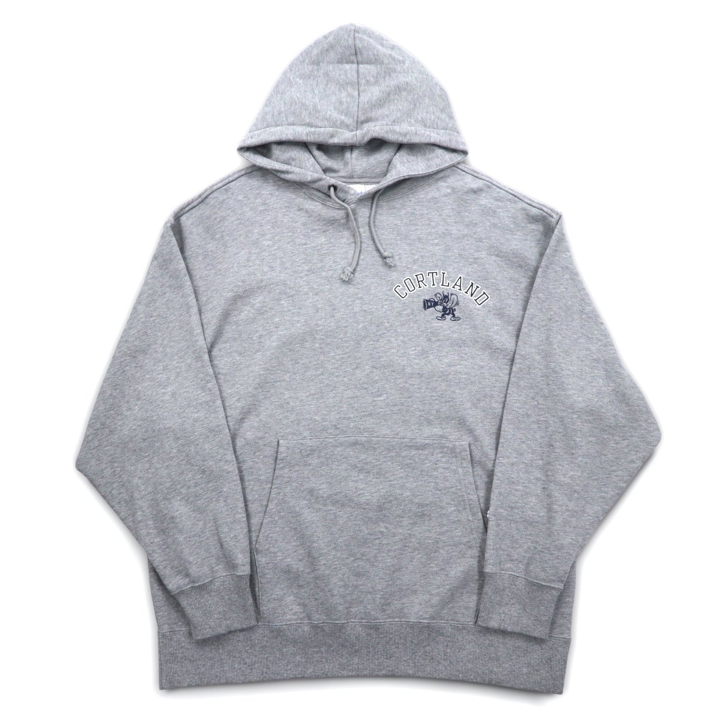 Champion プルオーバー パーカー XL グレー コットン バックプリント CORTLAND C8-U112