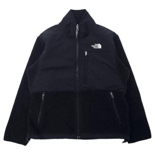 THE NORTH FACE デナリジャケット POLARTEC フリース S ブラック ポリエステル ロゴ刺繍