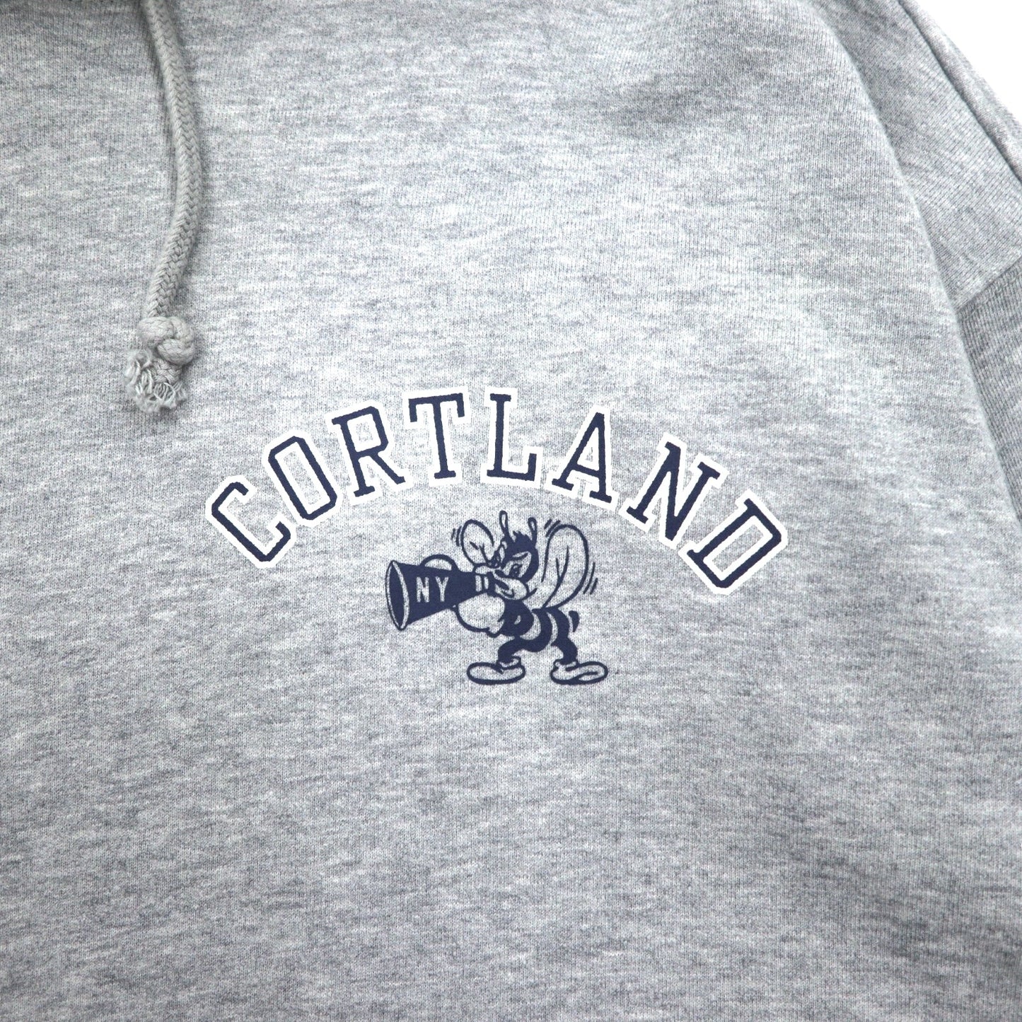 Champion プルオーバー パーカー XL グレー コットン バックプリント CORTLAND C8-U112
