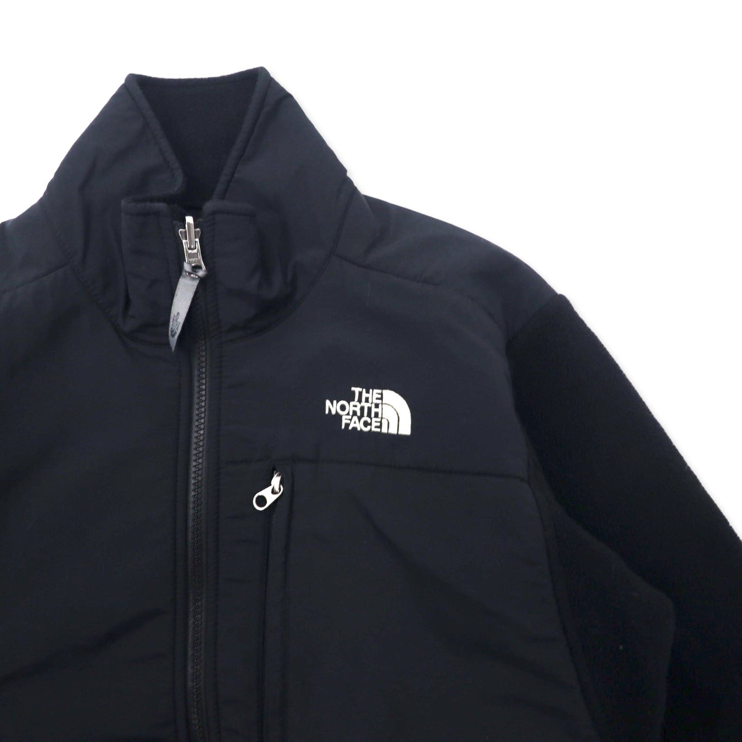 THE NORTH FACE デナリジャケット POLARTEC フリース S ブラック ポリエステルロゴ刺繍
