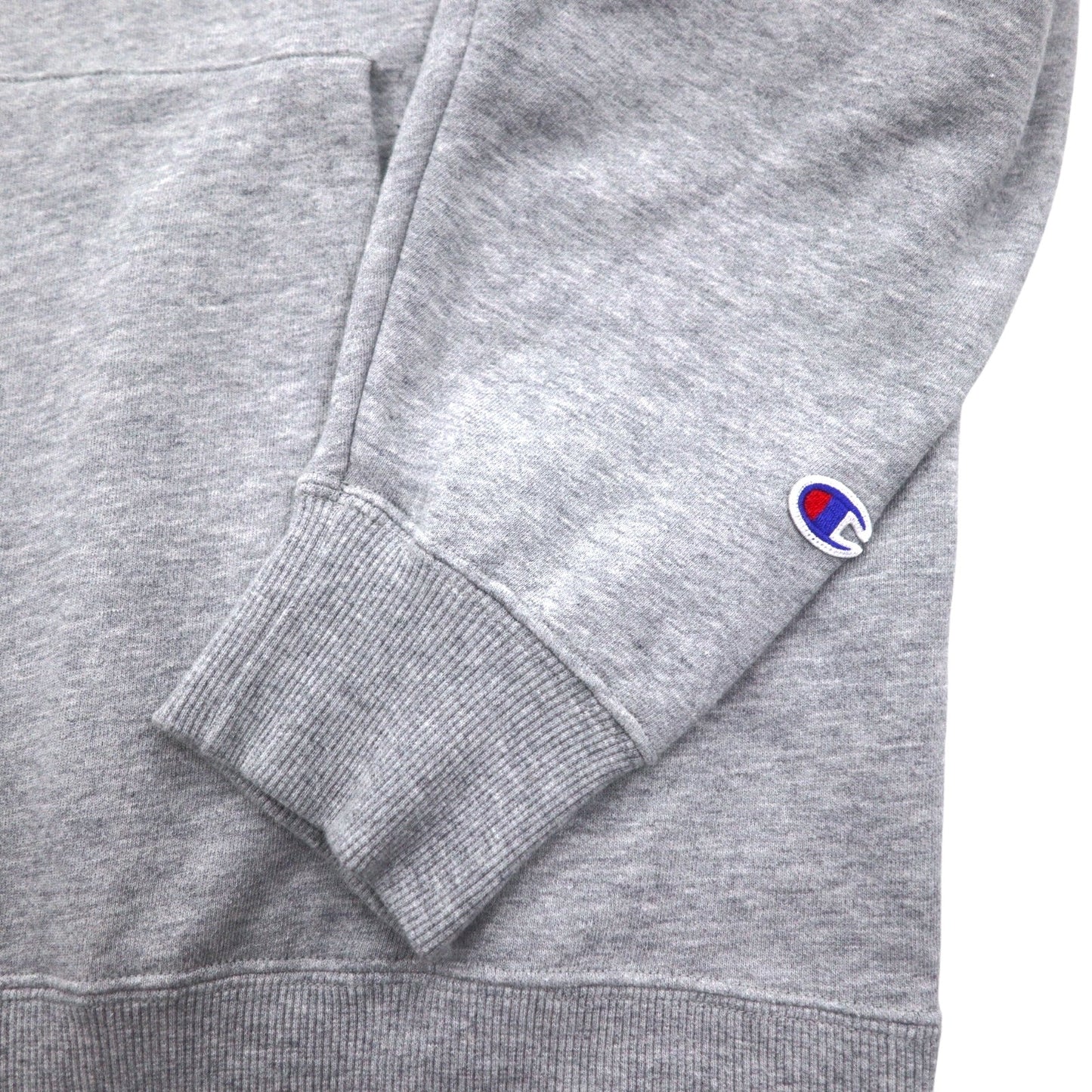 Champion プルオーバー パーカー XL グレー コットン バックプリント CORTLAND C8-U112
