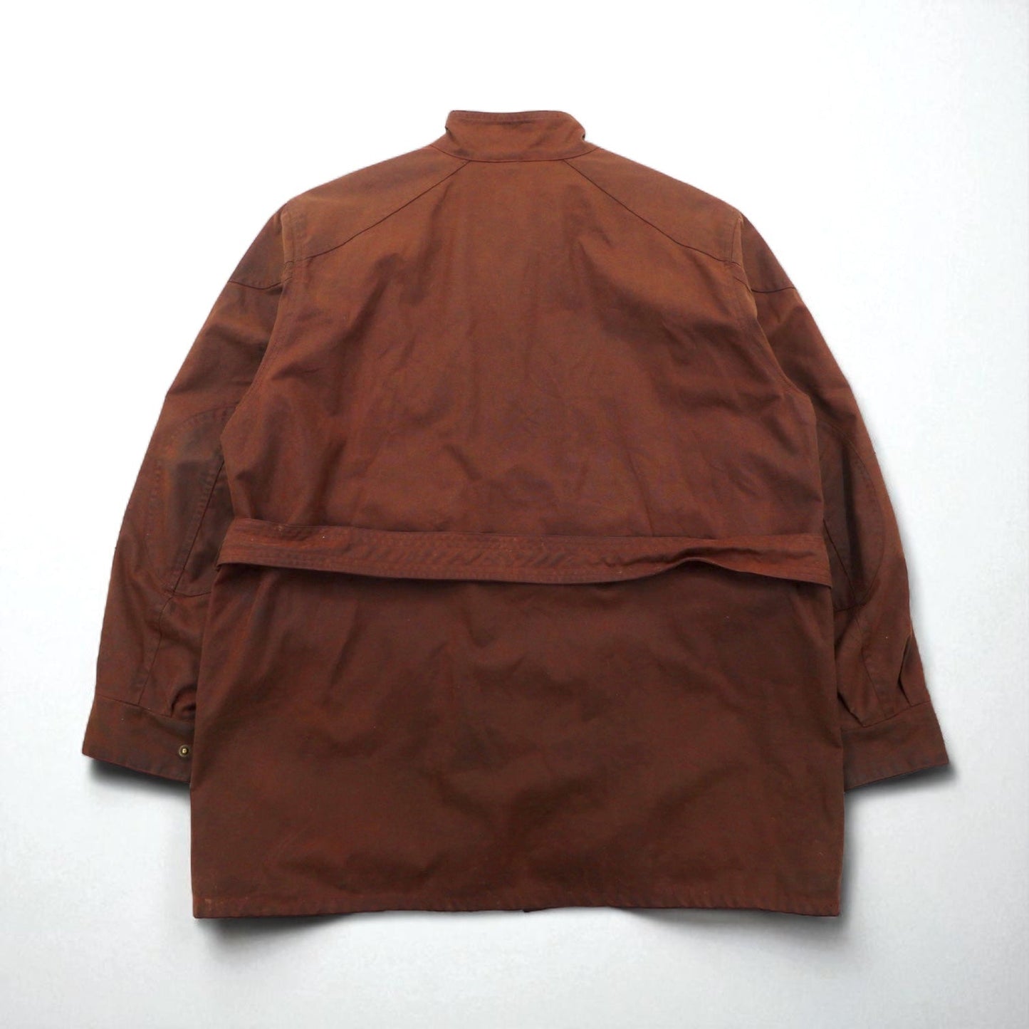 Belstaff ロードマスター オイルド モーターサイクルジャケット XL ブラウン 裏地チェック ベルト付き