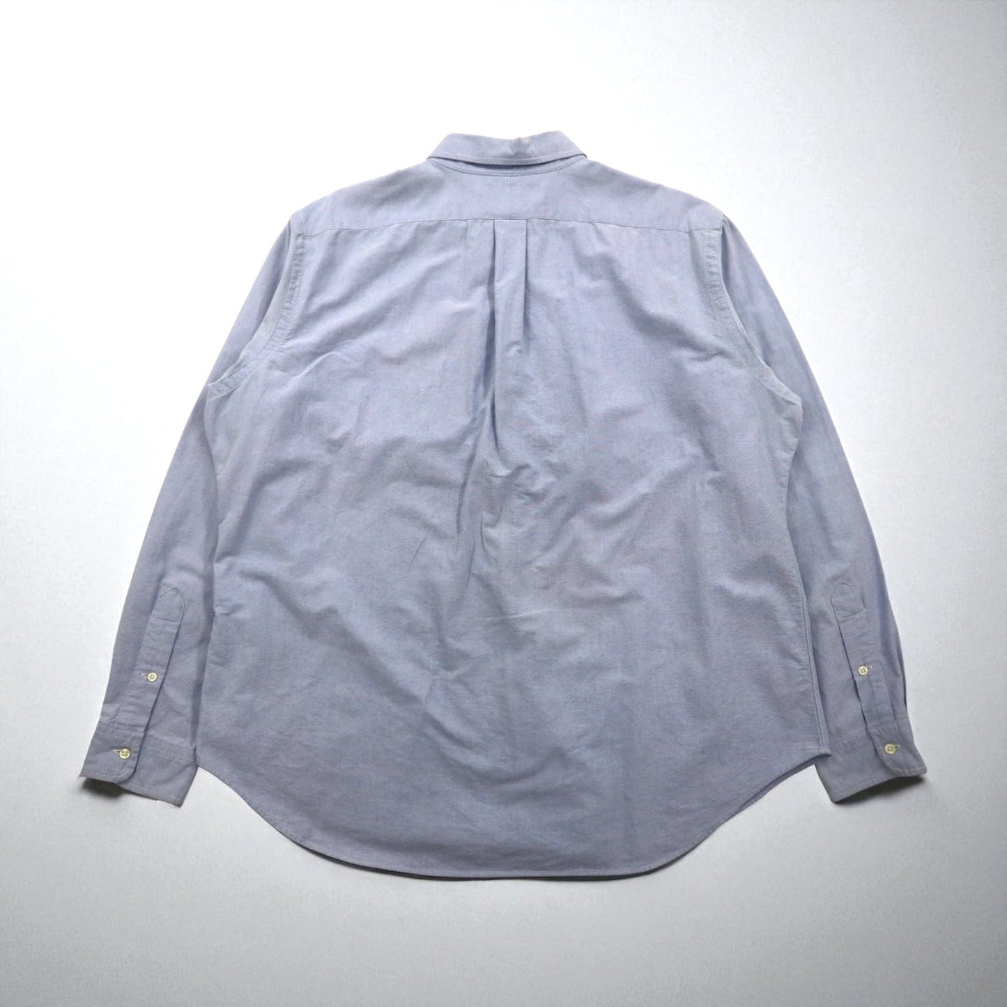 Ralph Lauren 90年代 ビッグポニー刺繍 CLASSIC FIT オックスフォード ボタンダウンシャツ XL ブルー コットン