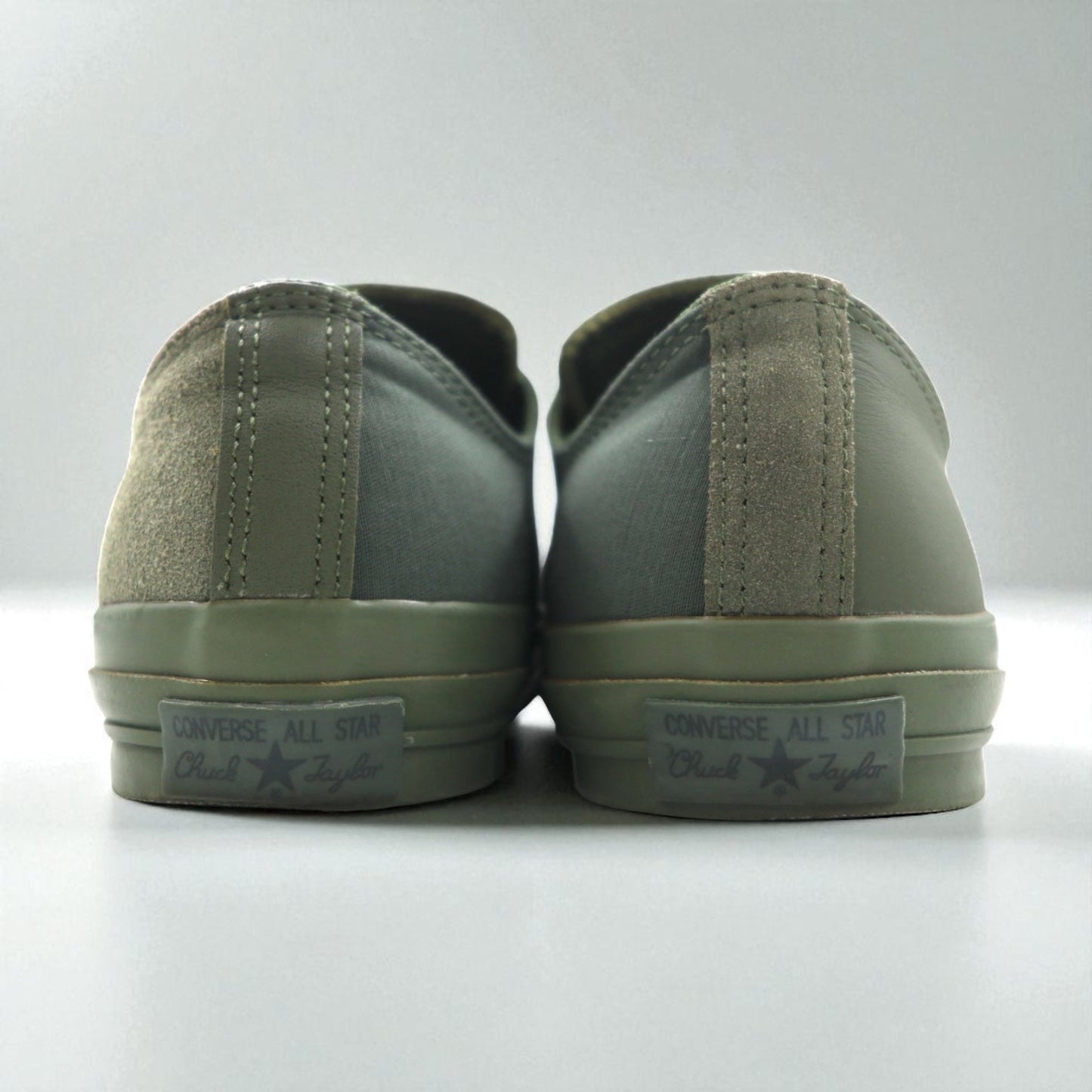 CONVERSE × ENGINEERED GARMENTS × BEAMS+ オールスター ALL STAR 100 OX スニーカー 27cm カーキ スエード レザー キャンバス 1CL016 未使用品