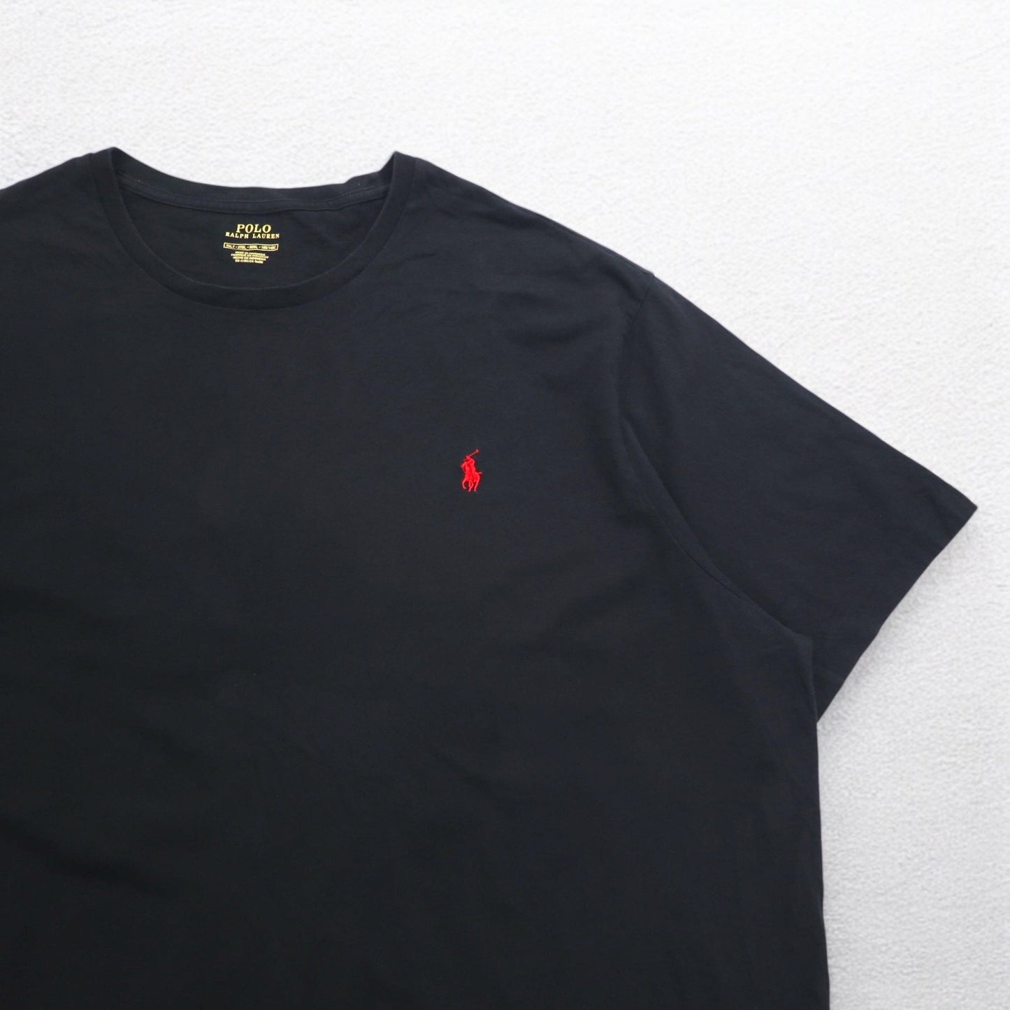 POLO RALPH LAUREN スモールポニー刺繍 Tシャツ 3XL ビッグサイズ ブラック コットン