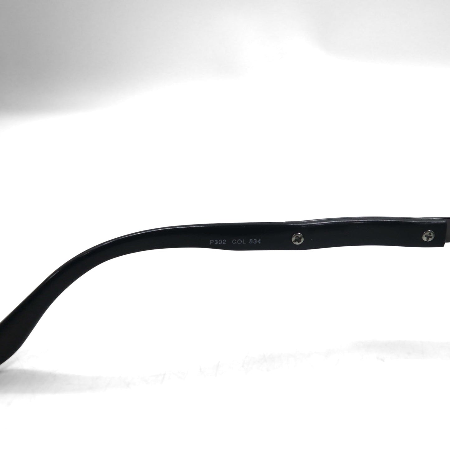 PRADA オーバル ミニマル フレーム サングラス ブラック メタル モード P302 イタリア製