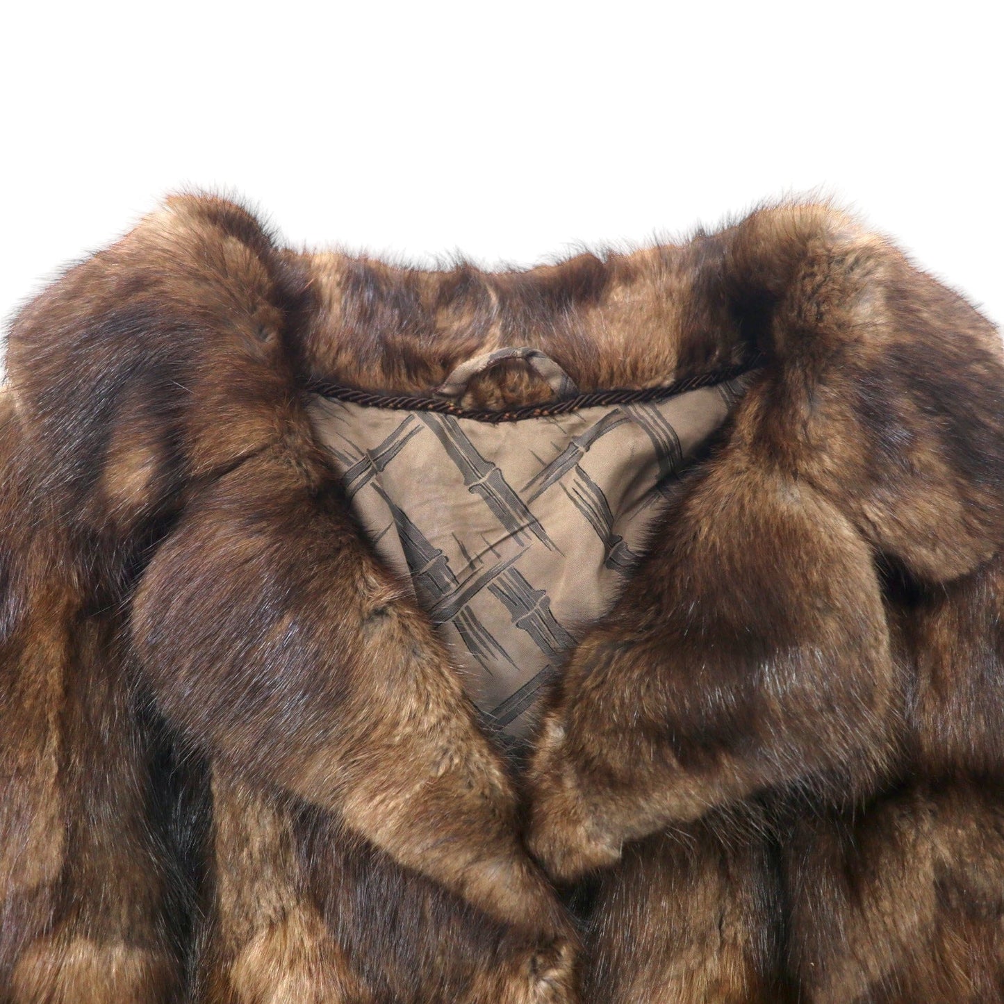 PELZHAUS FLAMM GESEKE ファージャケット 毛皮 FREE ブラウン ユーロヴィンテージ