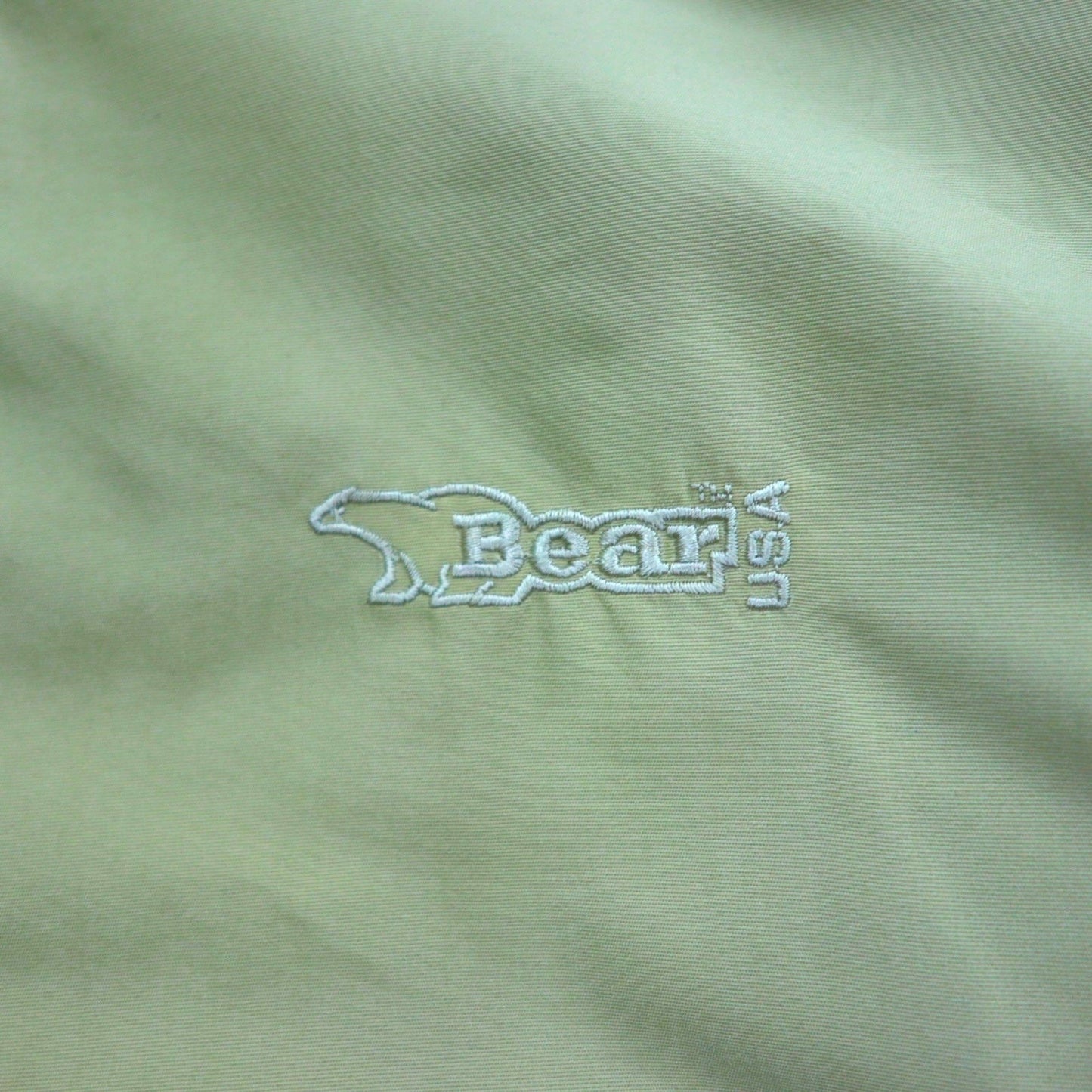 Bear USA 90年代 マウンテンジャケット シェルジャケット XL ベージュ 防水 透湿 ワンポイントロゴ刺繍