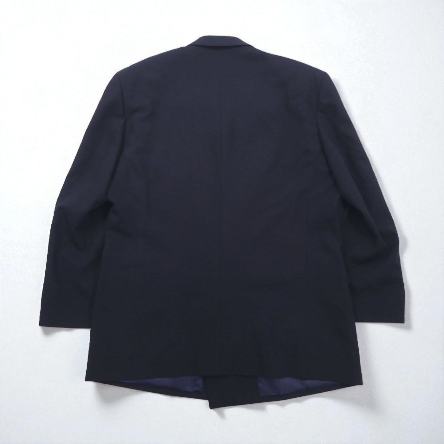 90s Japan Vintage Double-breasted Blazer Roberta di Camerino 日本製 ダブル テーラードジャケット ブレザー 紺ブレ XL ネイビー ウール ギャバジン 金ボタン