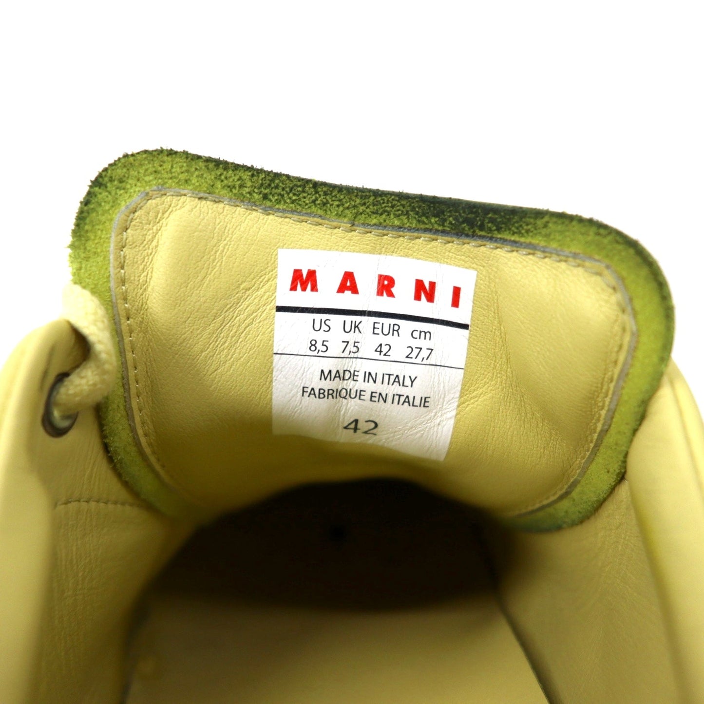 MARNI スニーカー 27cm イエロー レザー DADA BUMPER イタリア製