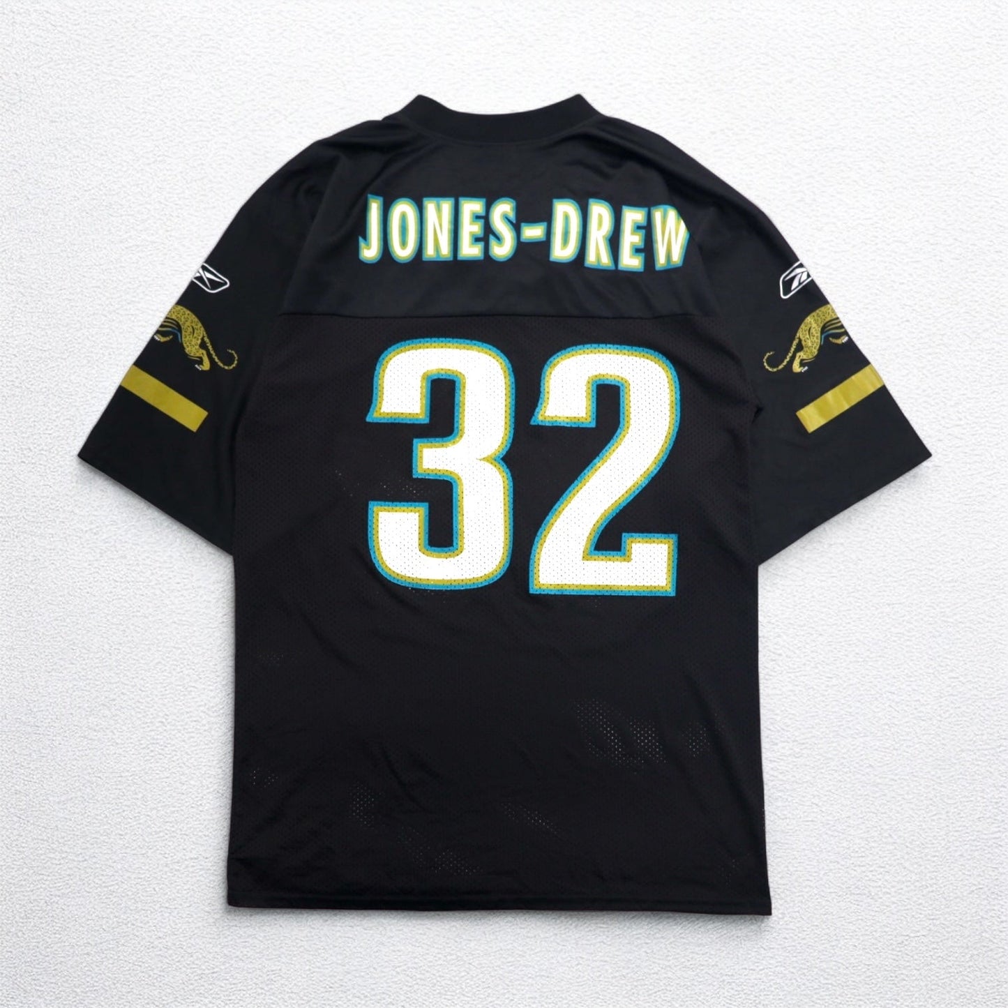 Reebok ゲームシャツ NFL PLAYERS フットボール ユニフォーム M ブラック メッシュ ナンバリング