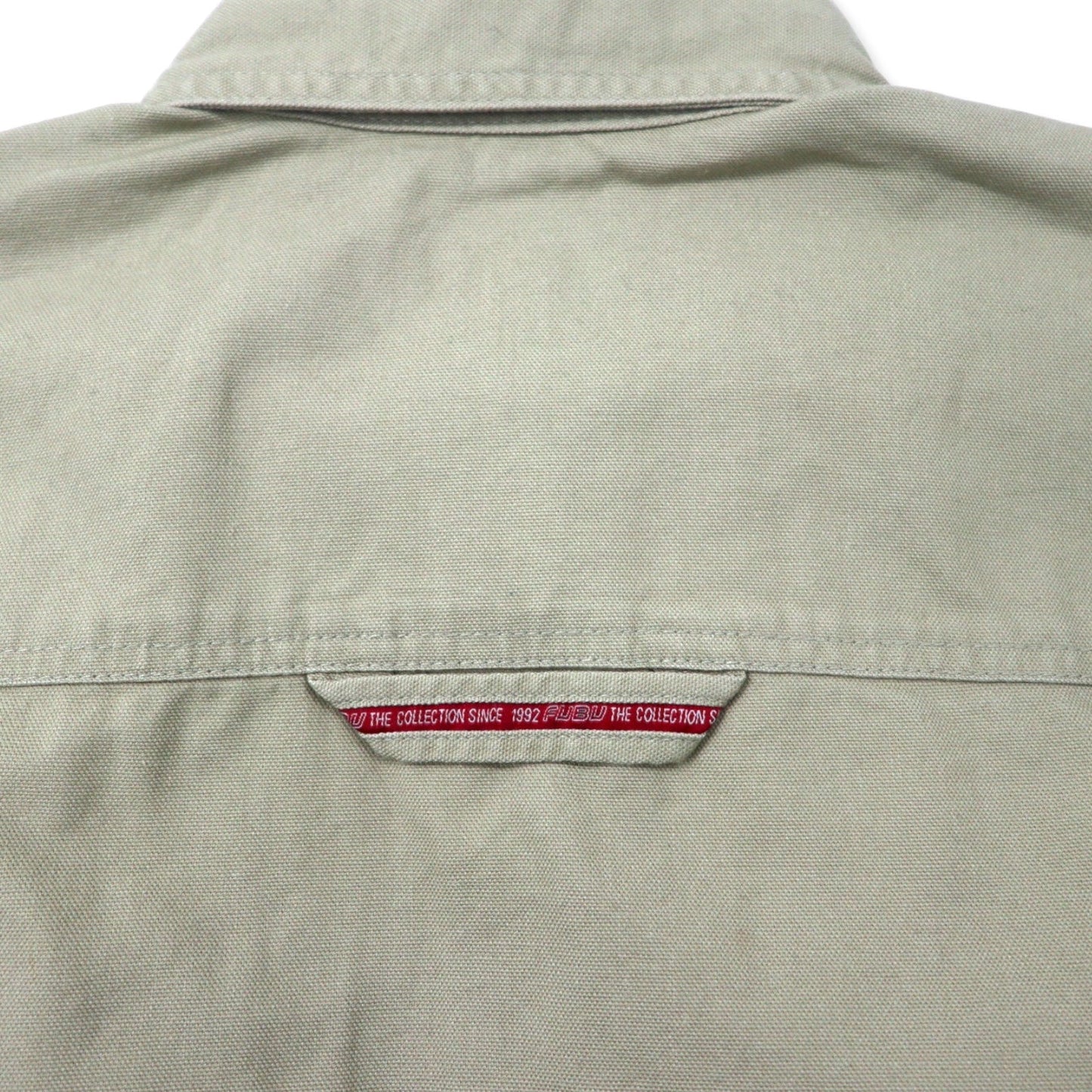 FUBU 00年代 ユーティリティ ワークシャツ M ベージュ コットン ビッグサイズ 未使用品