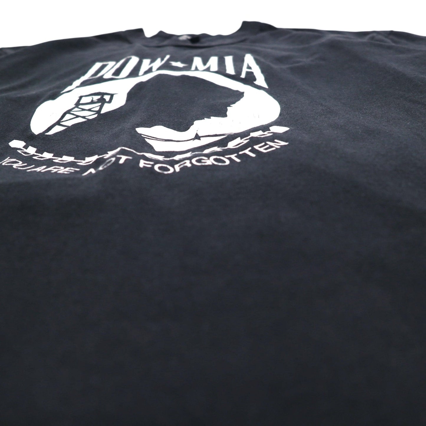 POW MIA 80年代 USA製 シングルステッチ Tシャツ L ブラック ミリタリー ベトナム戦争 ROTHCO