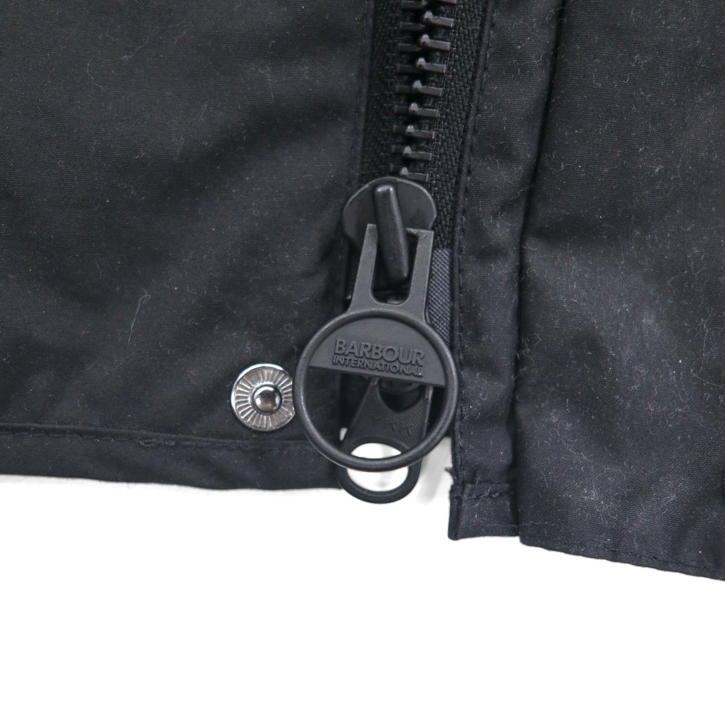 BARBOUR インターナショナル INTERNATIONAL LOCK WAX JACKET オイルド モーターサイクルジャケット M ブラック ダブルジップ MWX1176BK71