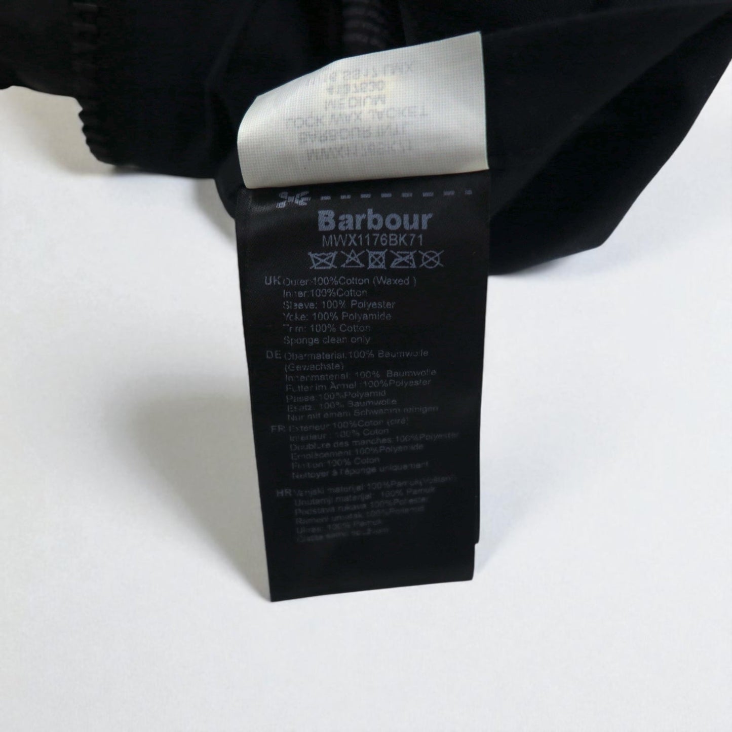 BARBOUR インターナショナル INTERNATIONAL LOCK WAX JACKET オイルド モーターサイクルジャケット M ブラック ダブルジップ MWX1176BK71