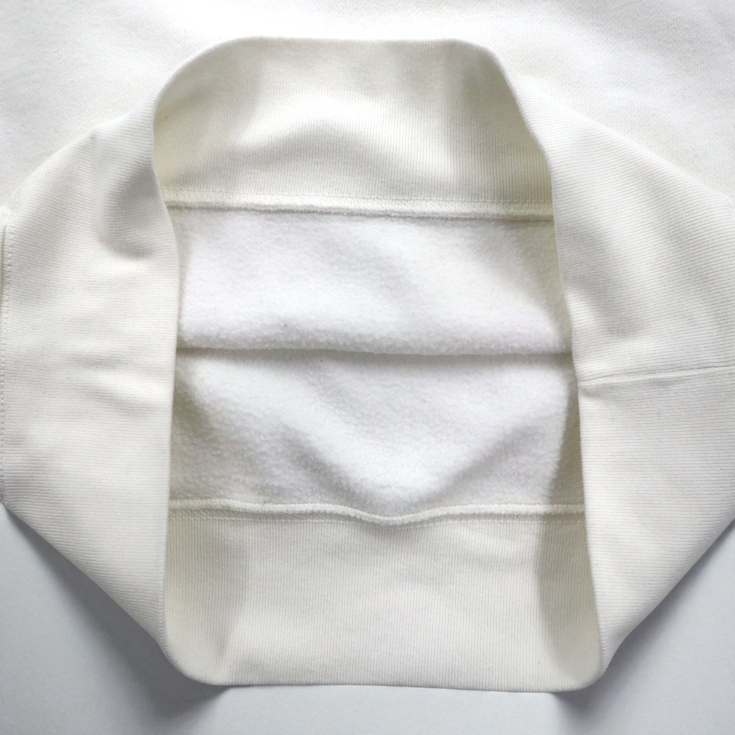 Polo by Ralph Lauren 90年代 リバースウィーブ 前V スウェット M ホワイト 裏起毛 スモールポニー刺繍