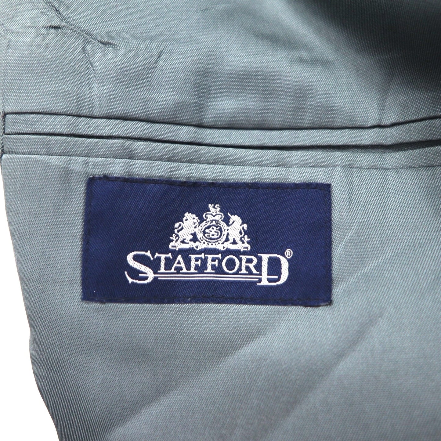 STAFFORD ブレザー 紺ブレ 2B テーラードジャケット L ネイビー 金ボタン