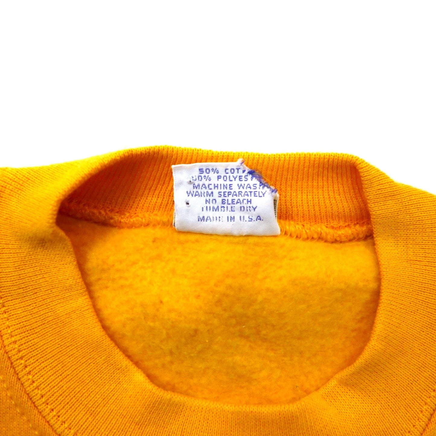 Crazy Shirts USA製 90年代 刺繍 スウェット S イエロー コットン 裏起毛 HONOLULU