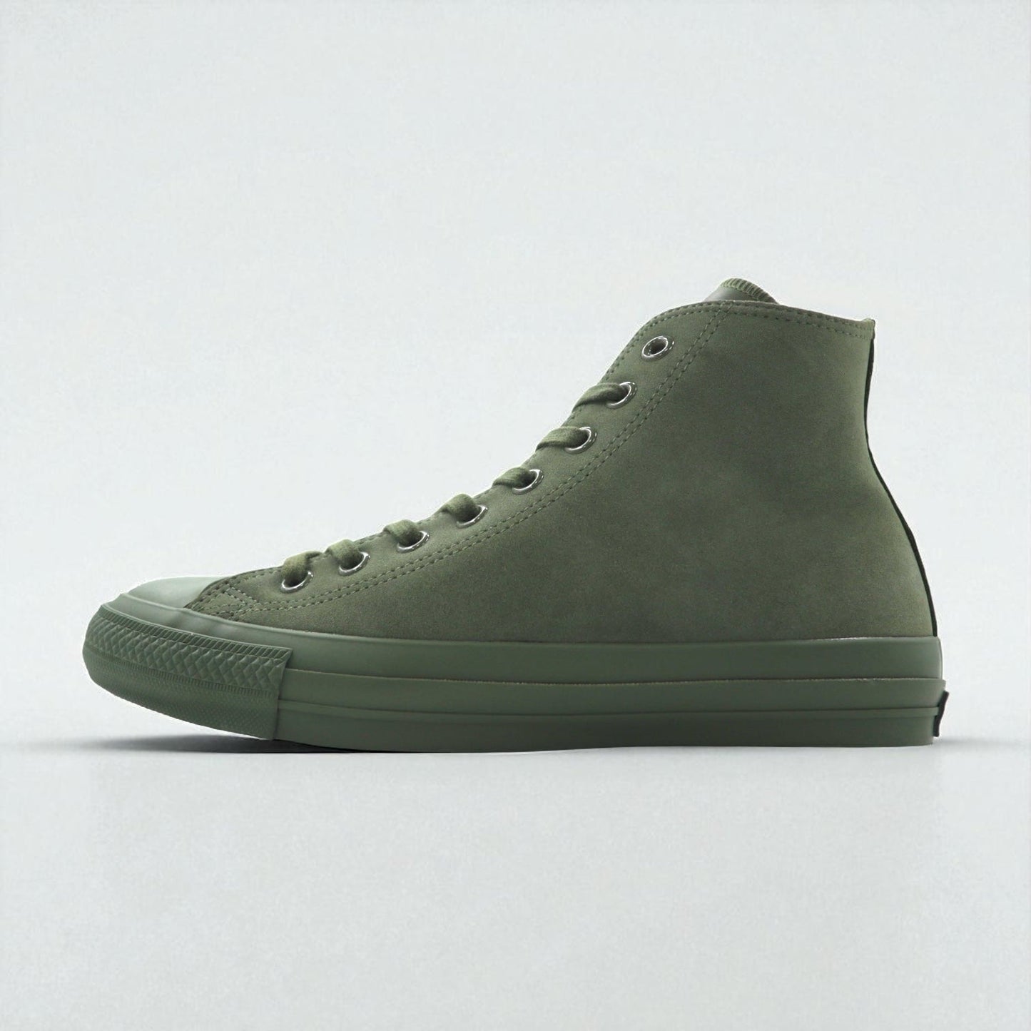 CONVERSE × ENGINEERED GARMENTS × BEAMS オールスター ALL STAR 100 OX ハイカット スニーカー 26.5cm カーキ スエード レザー キャンバス 1CL015 未使用品