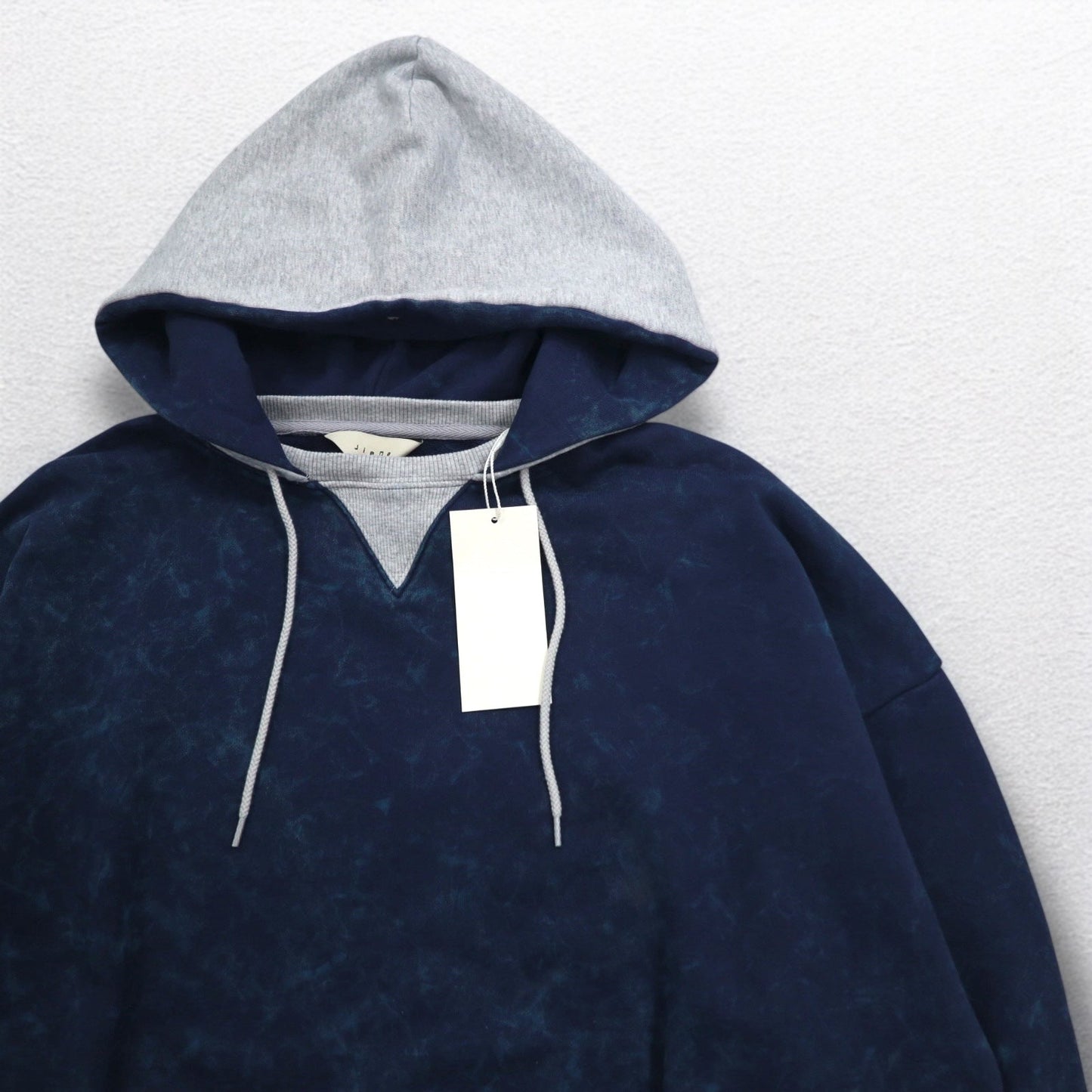 JieDa × FRUIT OF THE LOOM ツートン ヴィンテージ パーカー 2TONE VINTAGE PARKER M ネイビー グレー  後付け 前V Jie-21W-CT05 未使用品