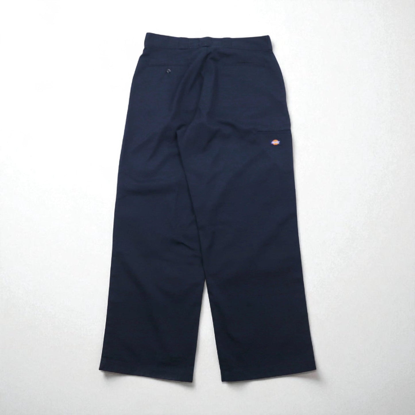 Dickies ダブルニー ワークパンツ チノパンツ L ネイビー ポリエステル コットン ワイド 85283DN