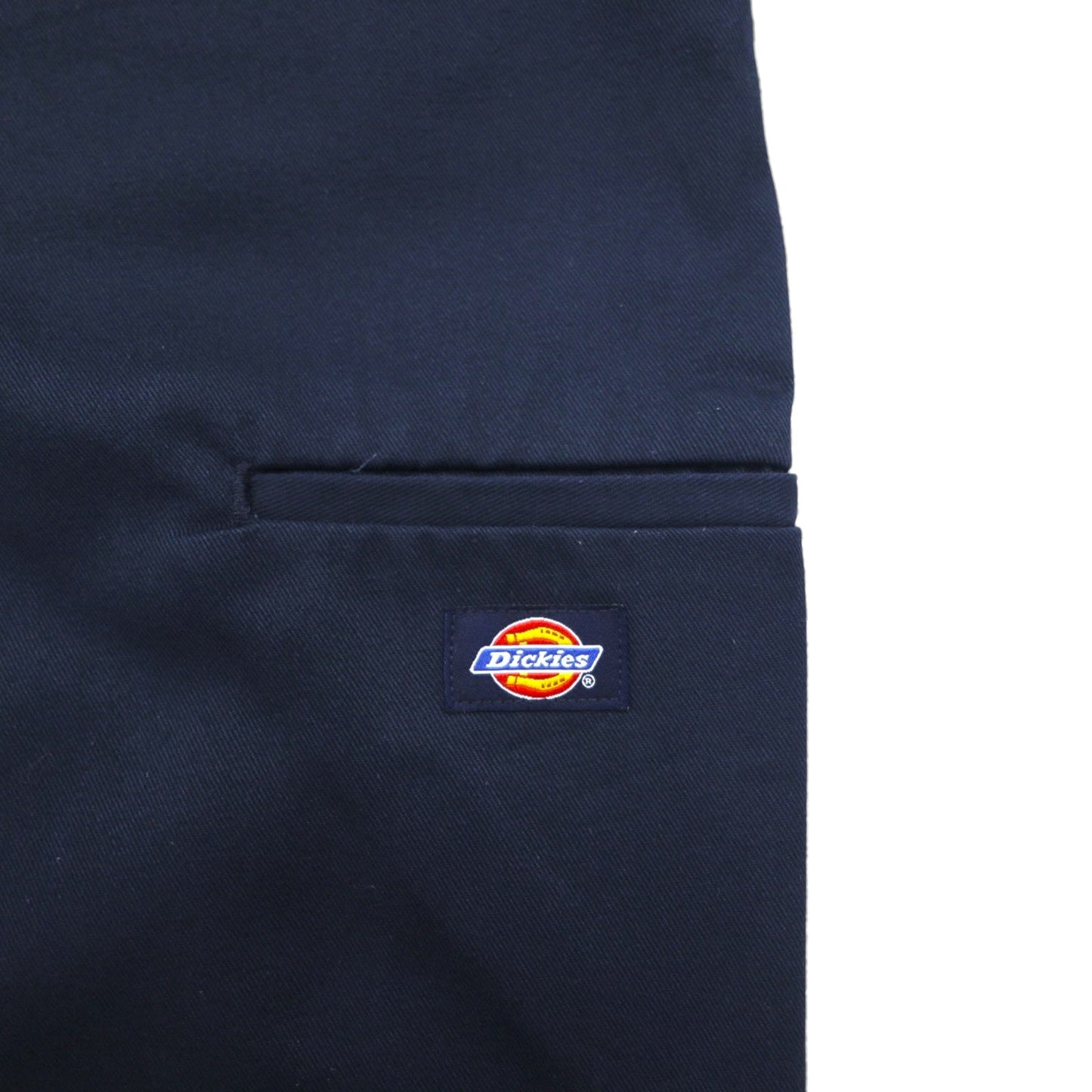 Dickies ダブルニー ワークパンツ チノパンツ L ネイビー ポリエステル コットン ワイド 85283DN