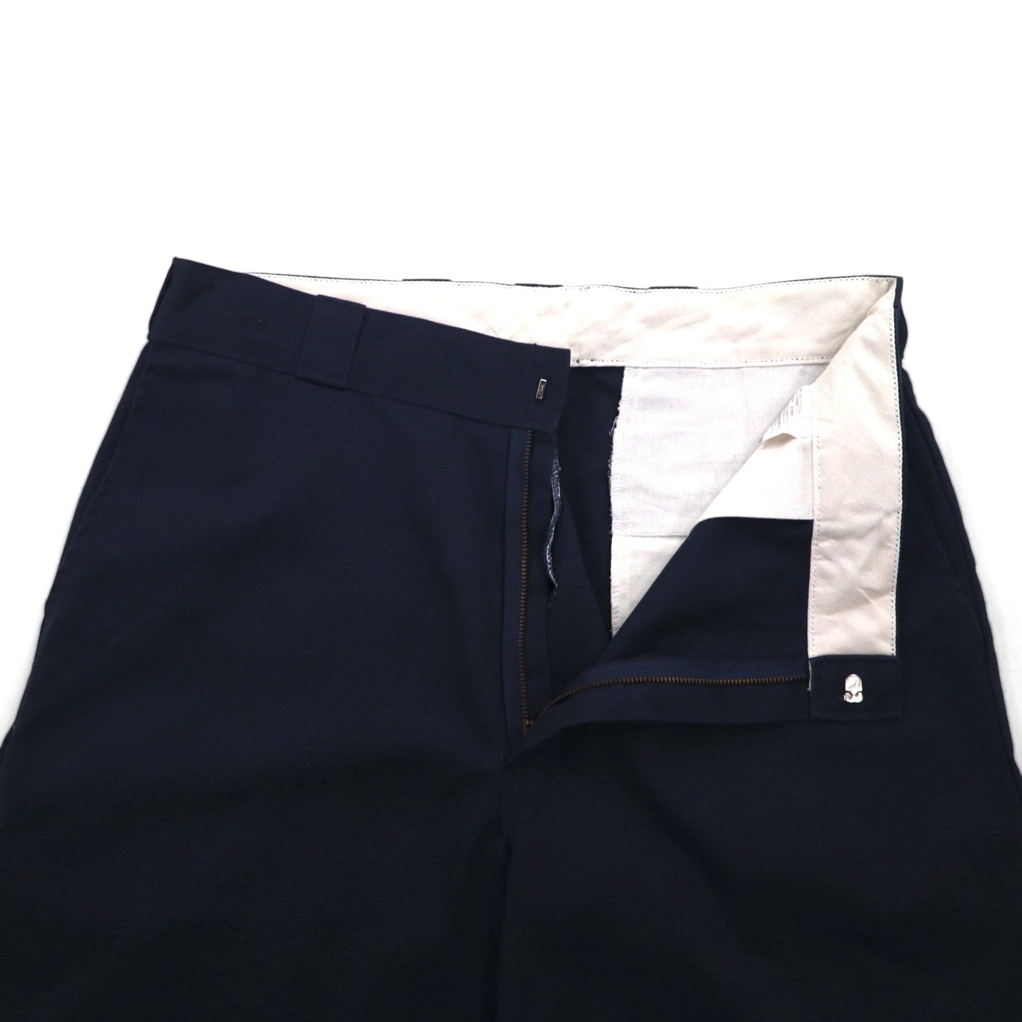 Dickies ダブルニー ワークパンツ チノパンツ L ネイビー ポリエステル コットン ワイド 85283DN