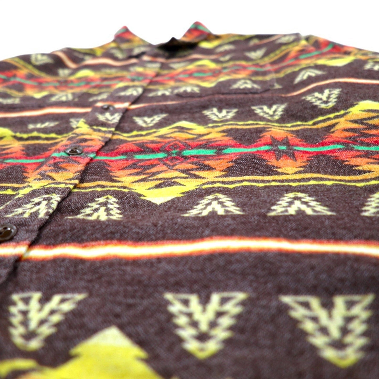 SCHOTT BROS. ネイティブ柄 フランネル シャツ L マルチカラー コットン 胸ポケット 3105047