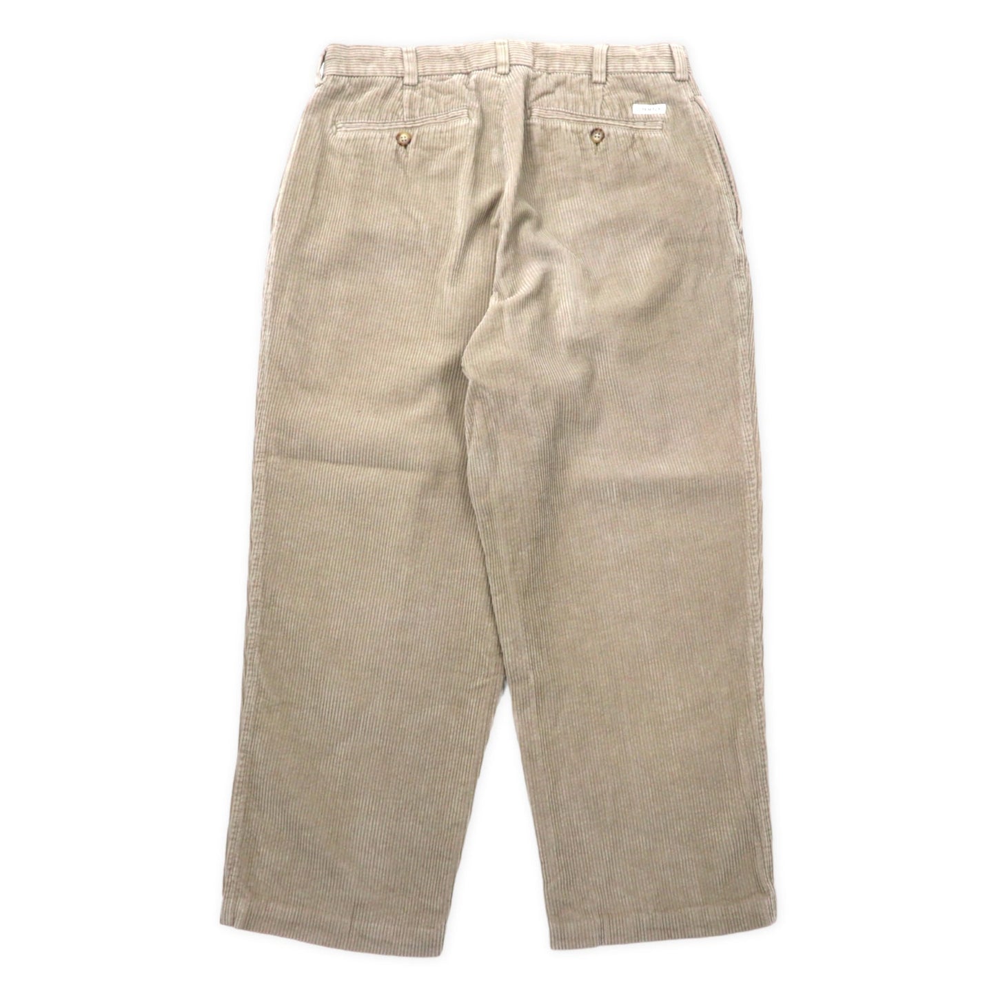 DANIEL CREMIEUX COLLECTION 2タック テーパード コーデュロイパンツ 34 ベージュ コットン 太畝