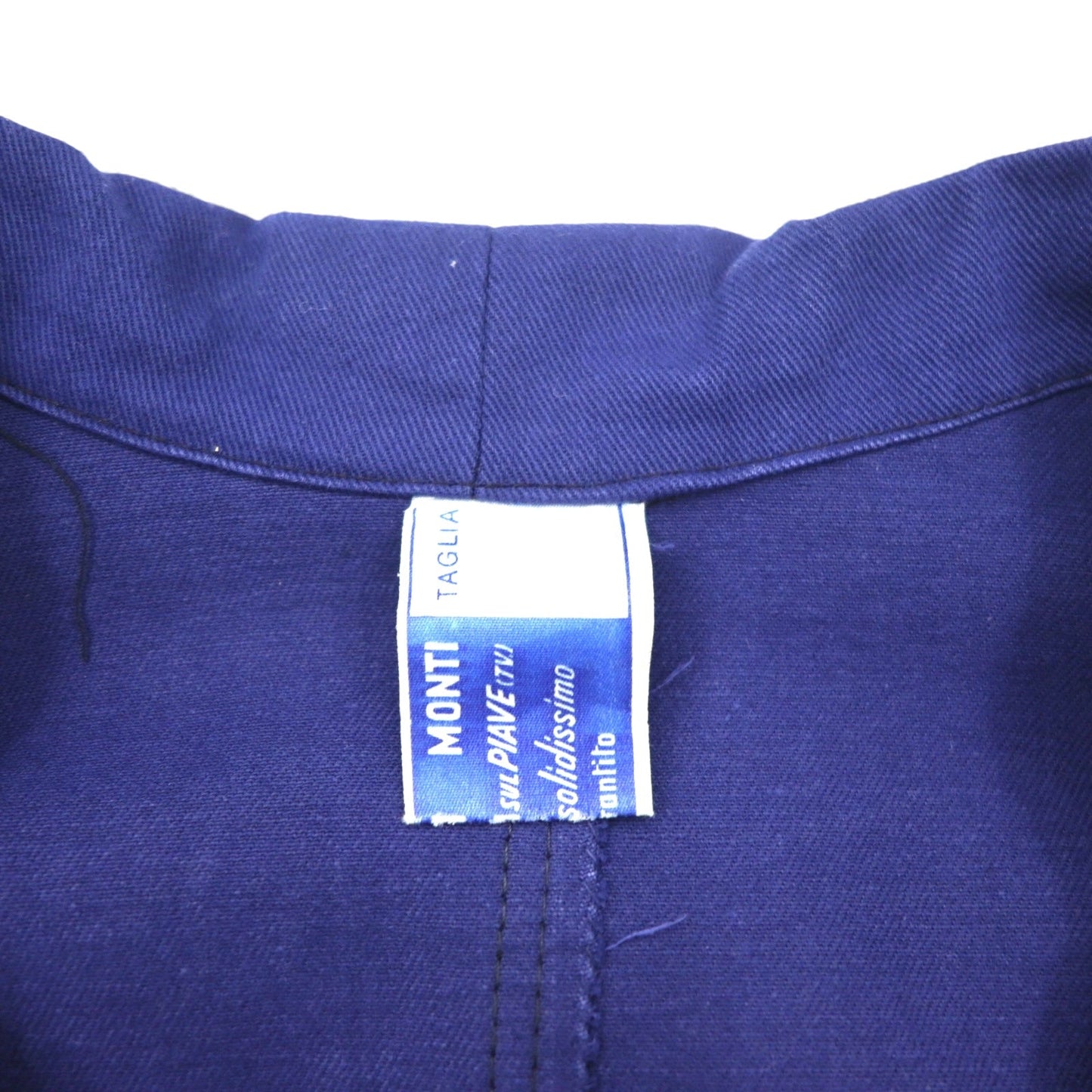 Vintage 70s Italy Made Work Jacket FRATELLI MONTI 70年代 イタリア製 ユーロワーク カバーオール ワークジャケット XL ブルー SANFOR