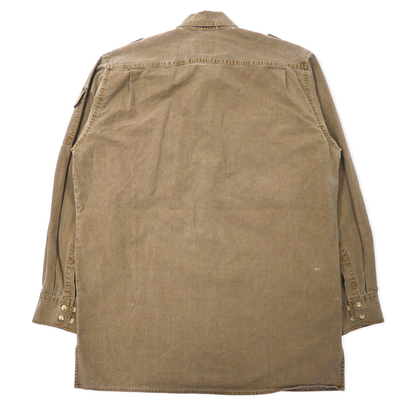 Cabela's 90年代 フィールドシャツ L カーキ コットン エポレット ミリタリー