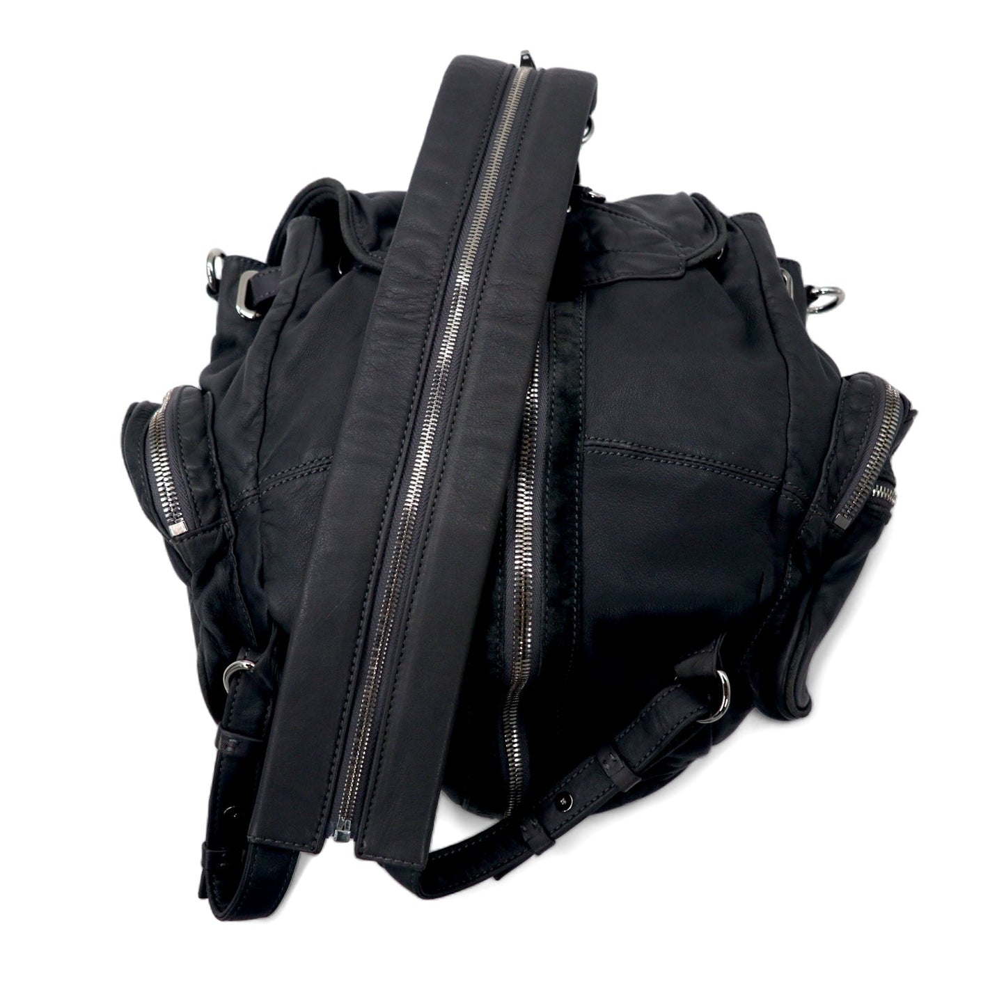 ALEXANDER WANG 2WAY ラムレザー リュックサック ショルダーバッグ グレー 羊革 MARTI マーティー